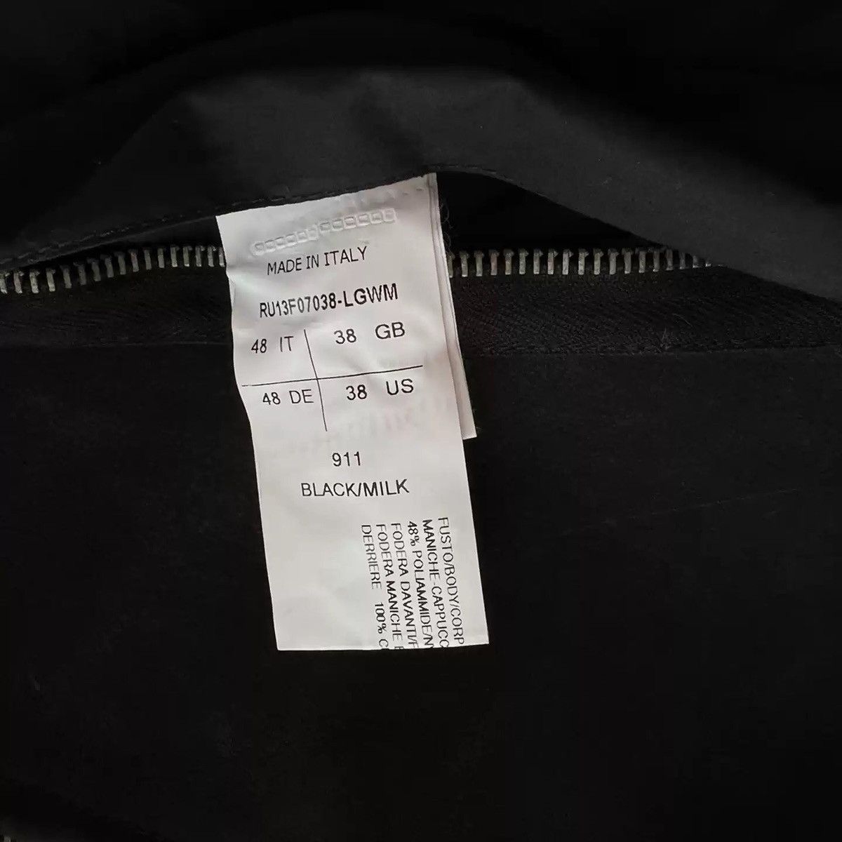 Rick Owens Rick Owens' patchwork sleeve leather coat Size US M / EU 48-50 / 2 - 2 Thumbnail