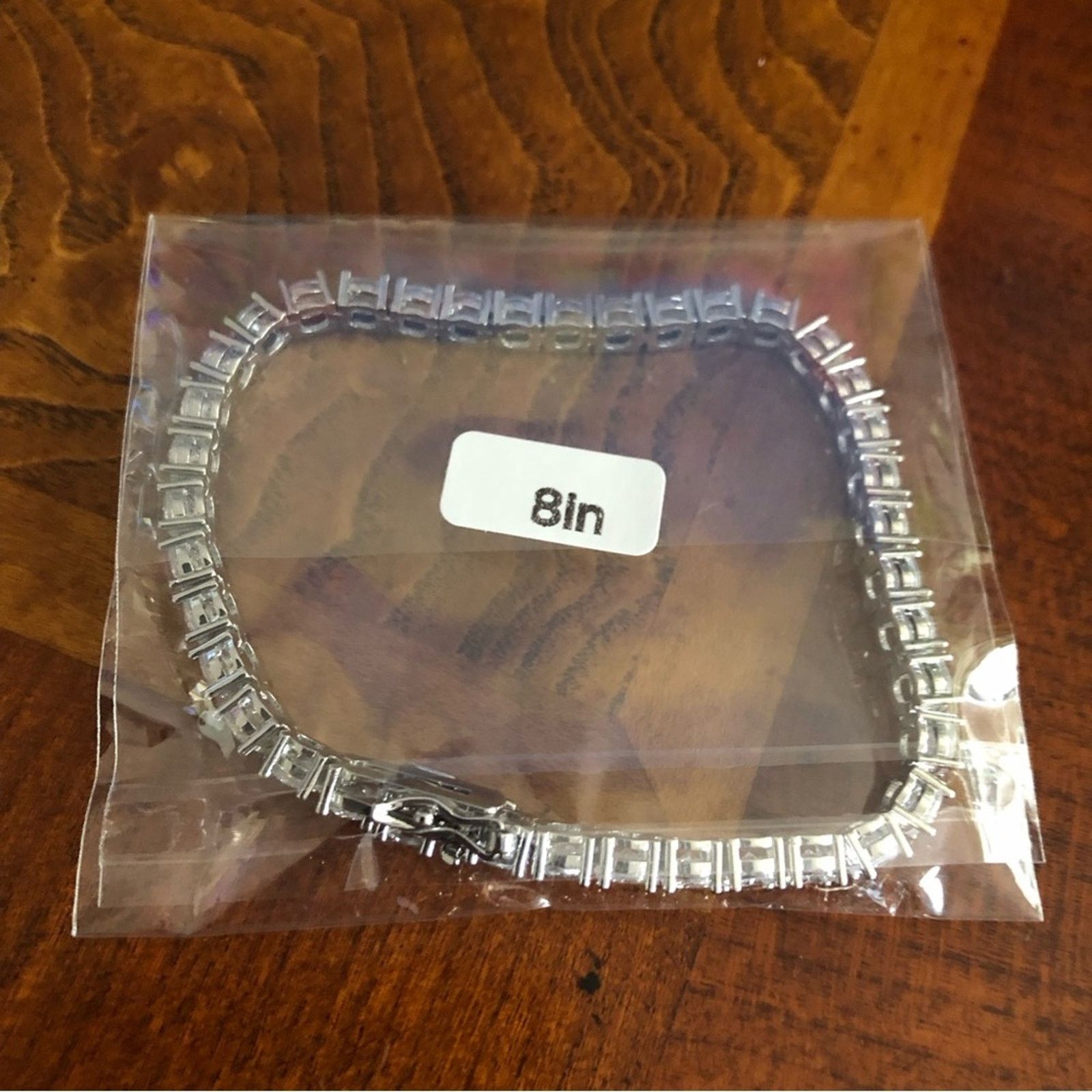 Jewelry Men’s 5mm round cubic zirconia 14k SP setting bracelet 8” Size ONE SIZE - 15 Thumbnail