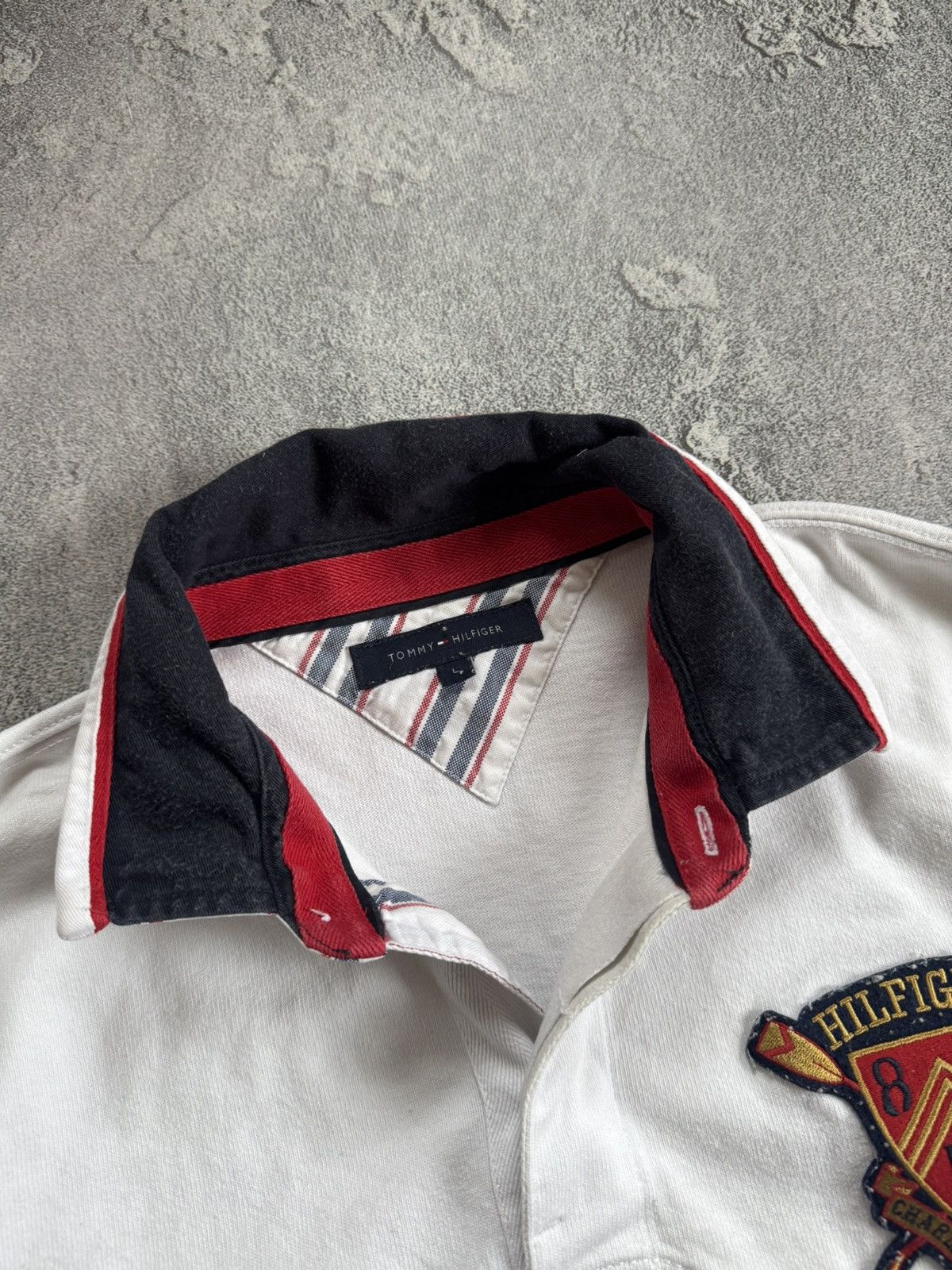 Tommy Hilfiger × Vintage Tommy Hilfiger L vintage rugby long sleeve polo sweatshirt Size US L / EU 52-54 / 3 - 10 Thumbnail