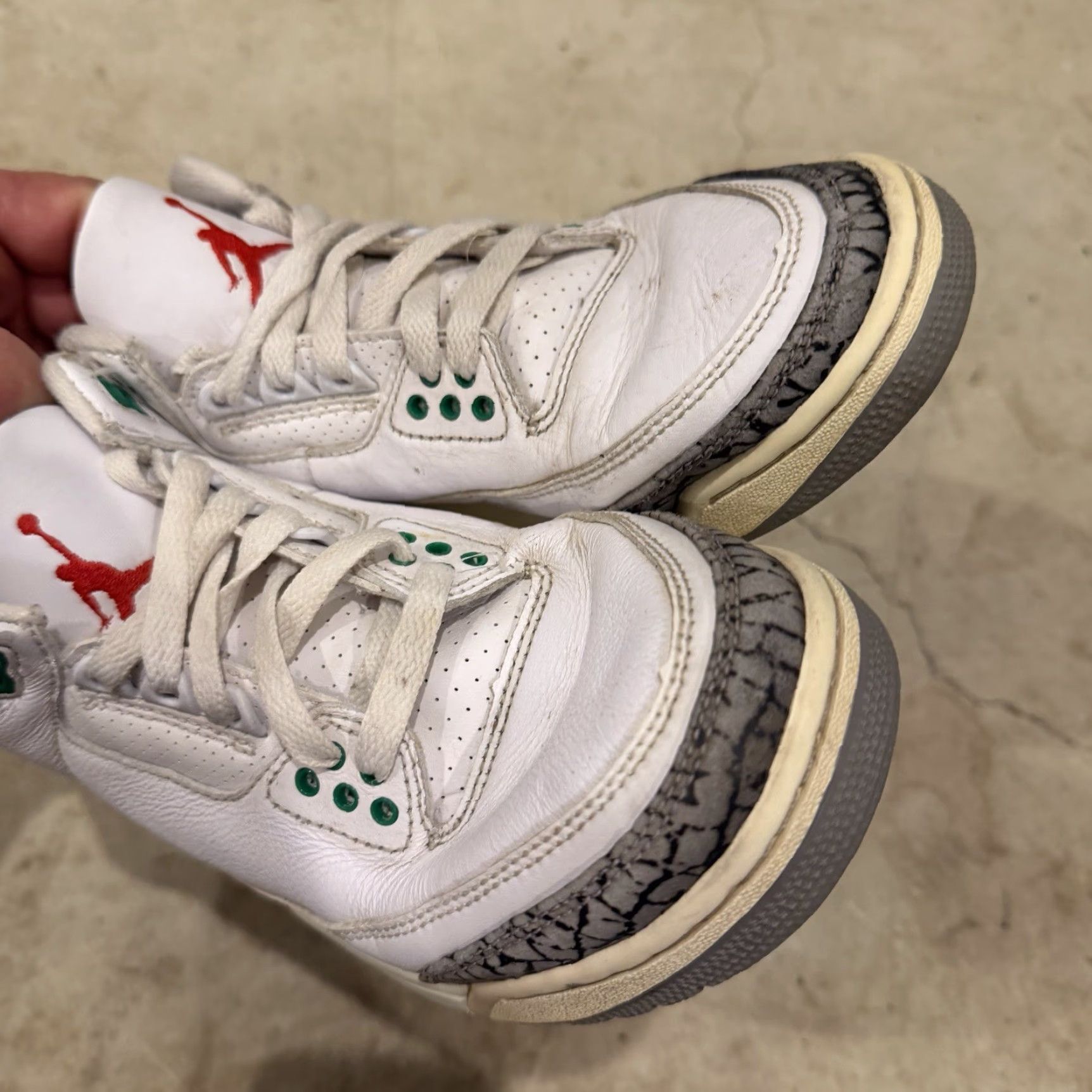 Jordan Brand Jordan 3 Lucky Green Womens Size 6 Ck9246-136 Used Size ONE SIZE - 5 Thumbnail