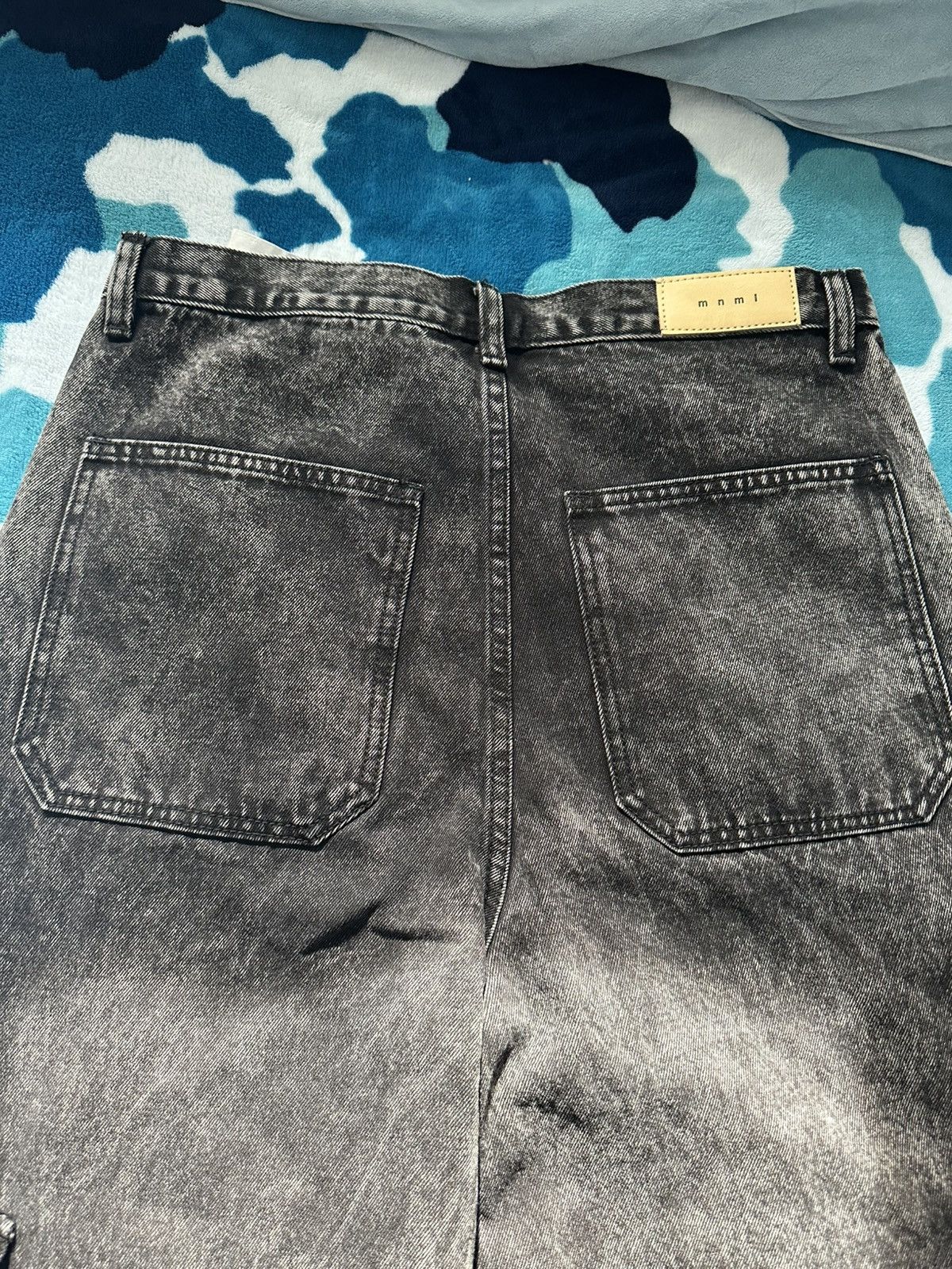 MNML Black Denim Baggy Jeans Size US 32 / EU 48 - 6 Thumbnail