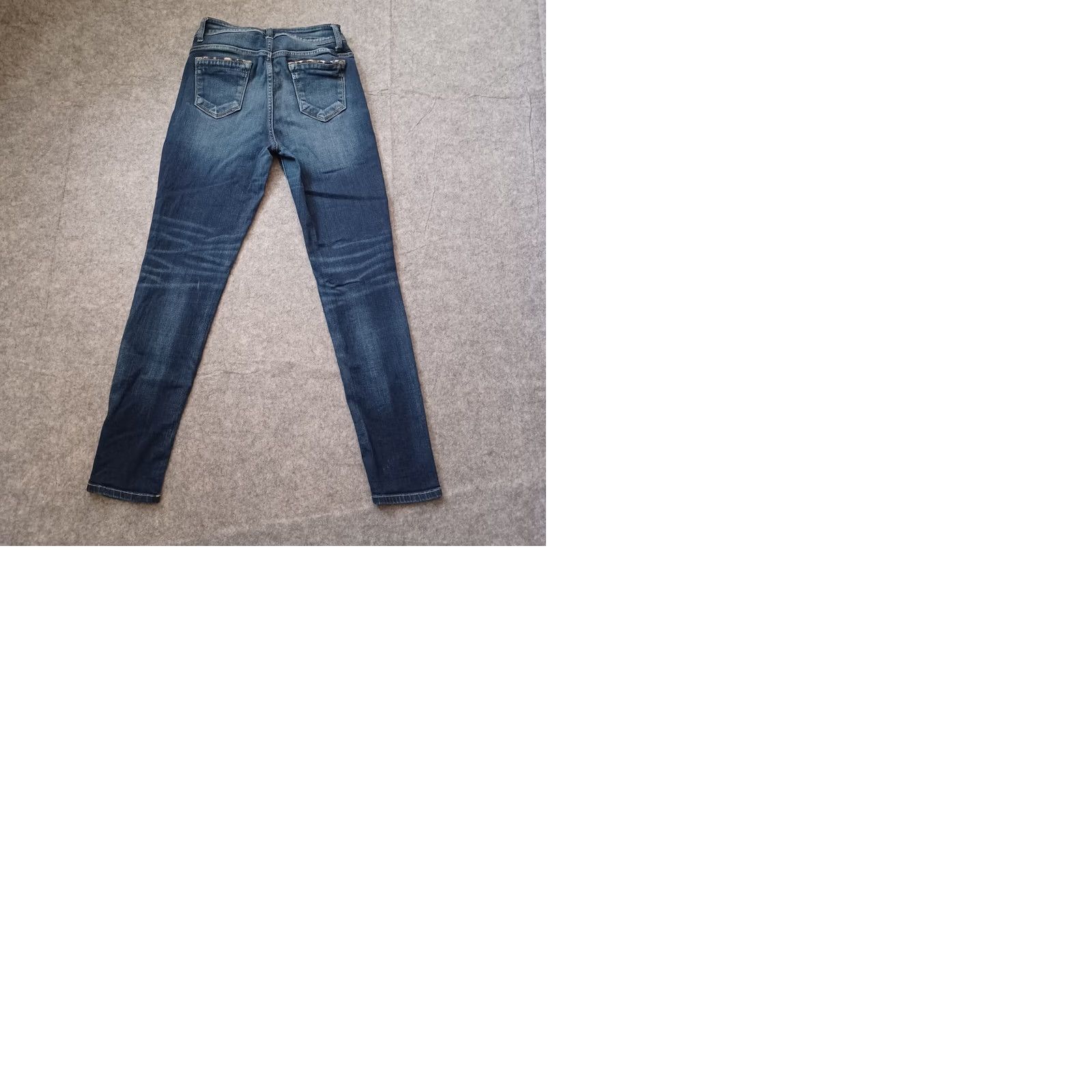 Vintage Kancan Jeans Womens 28 Blue Denim Mid Rise Skinny Distressed Stretch Cut 1210 Jeans Size 28" / US 6 / IT 42 - 10 Thumbnail