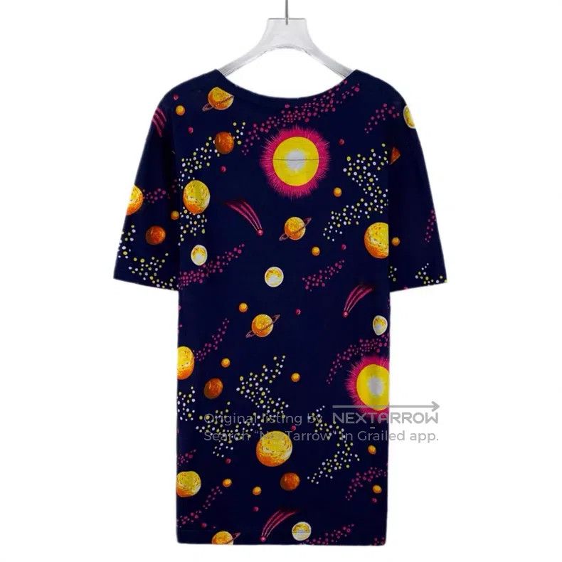 Gucci Gucci Dark blue planet eagle print cotton round-neck short Size US S / EU 44-46 / 1 - 2 Thumbnail