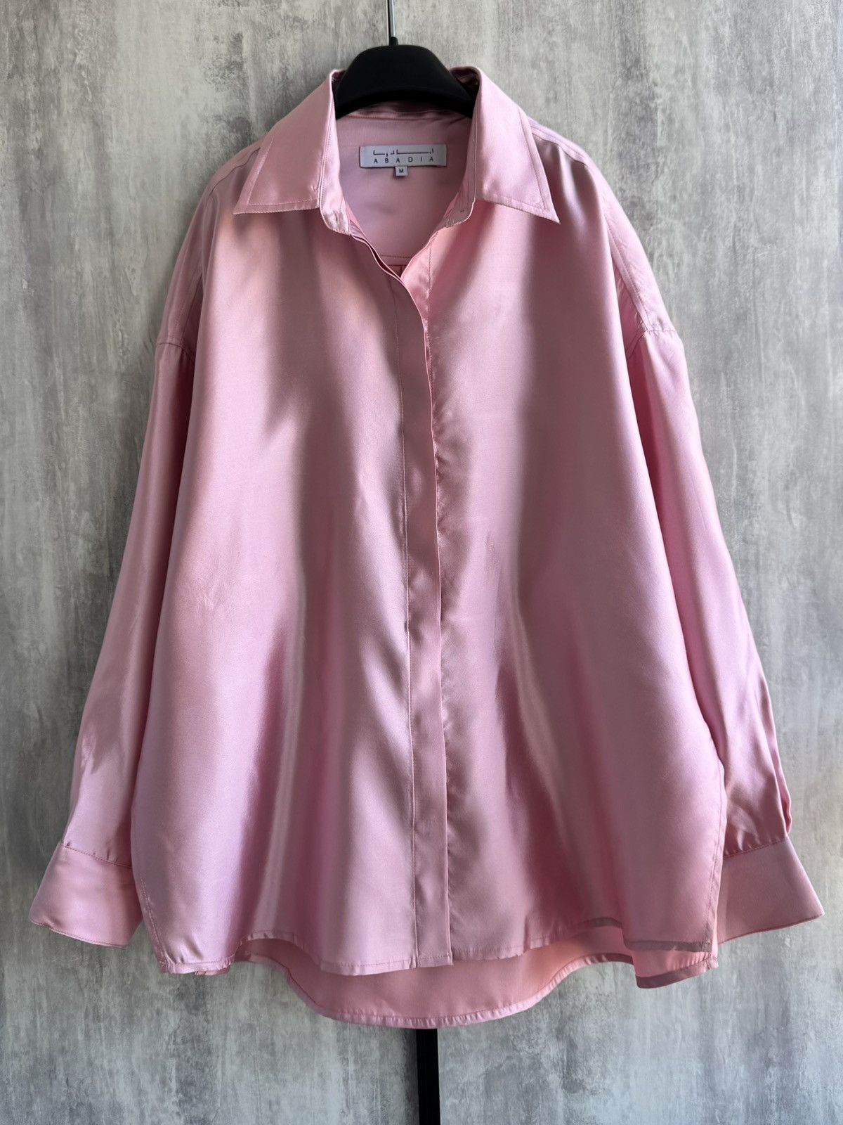 Other Abadia oversized silk twill shirt in pink Size M / US 6-8 / IT 42-44 - 5 Thumbnail