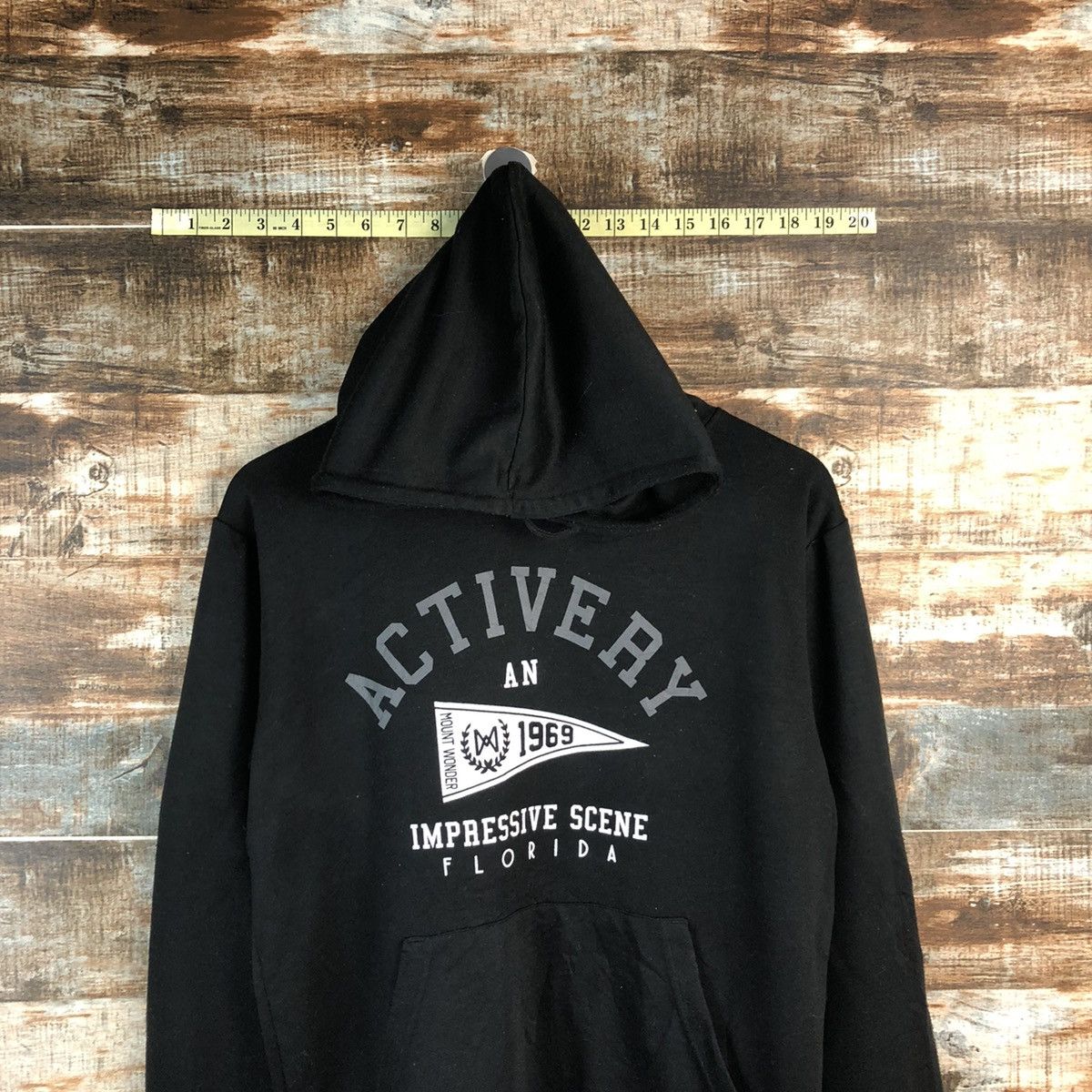 Japanese Brand J.E. Balance Black Hoodie #A1914 Size US M / EU 48-50 / 2 - 2 Thumbnail