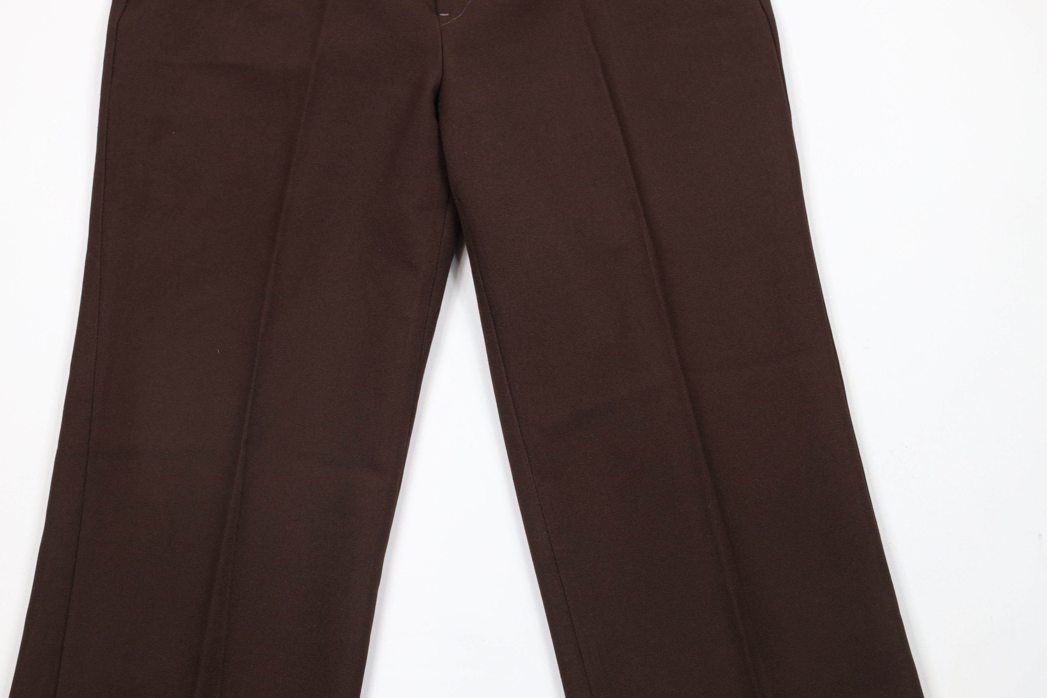 Vintage Vintage 70s Streetwear Bell Bottoms Chino Pants Brown USA Size US 34 / EU 50 - 3 Thumbnail
