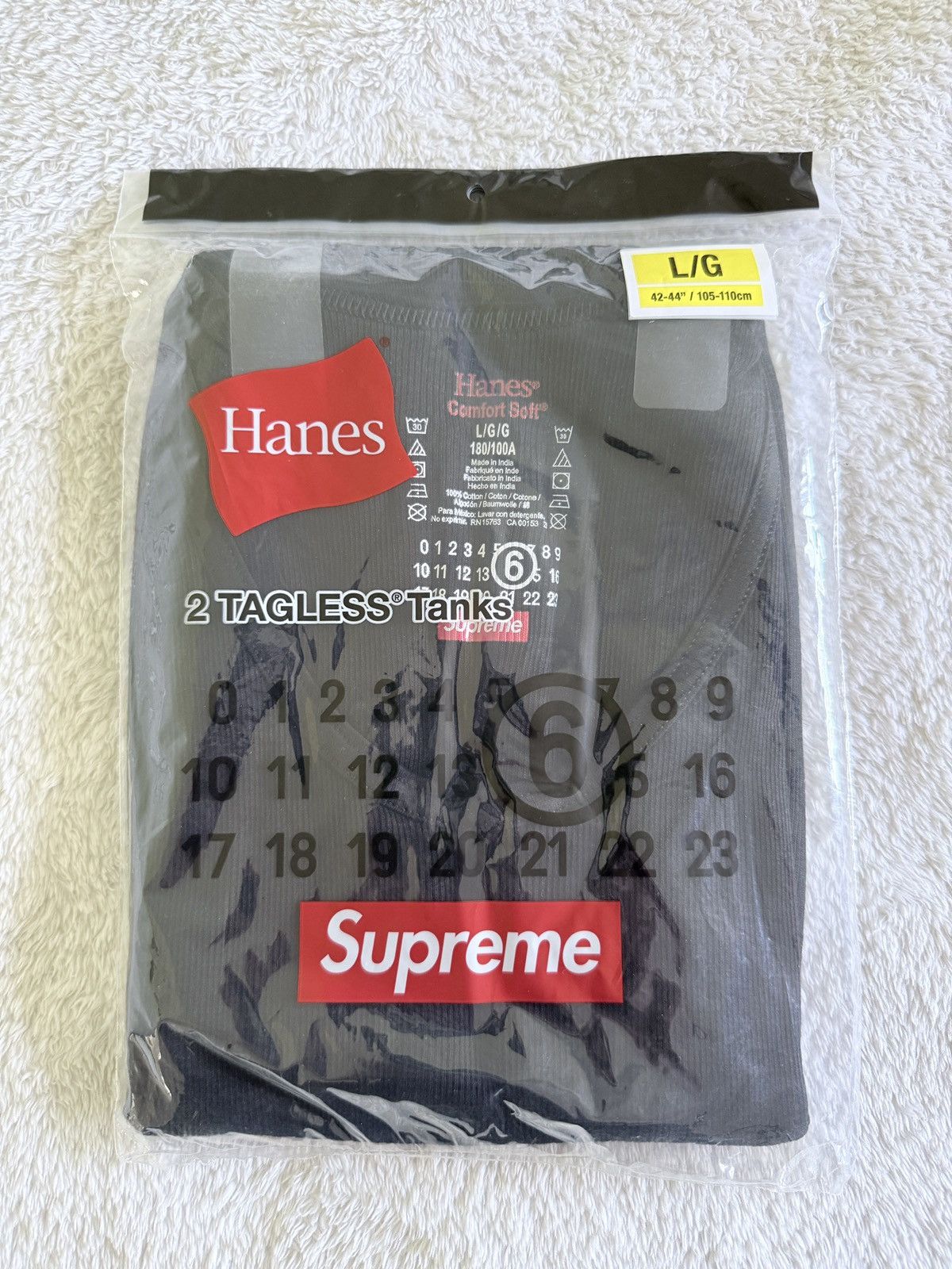 Maison Margiela × Supreme SS 2024 Mm6 Hanes Tank Top | Grailed