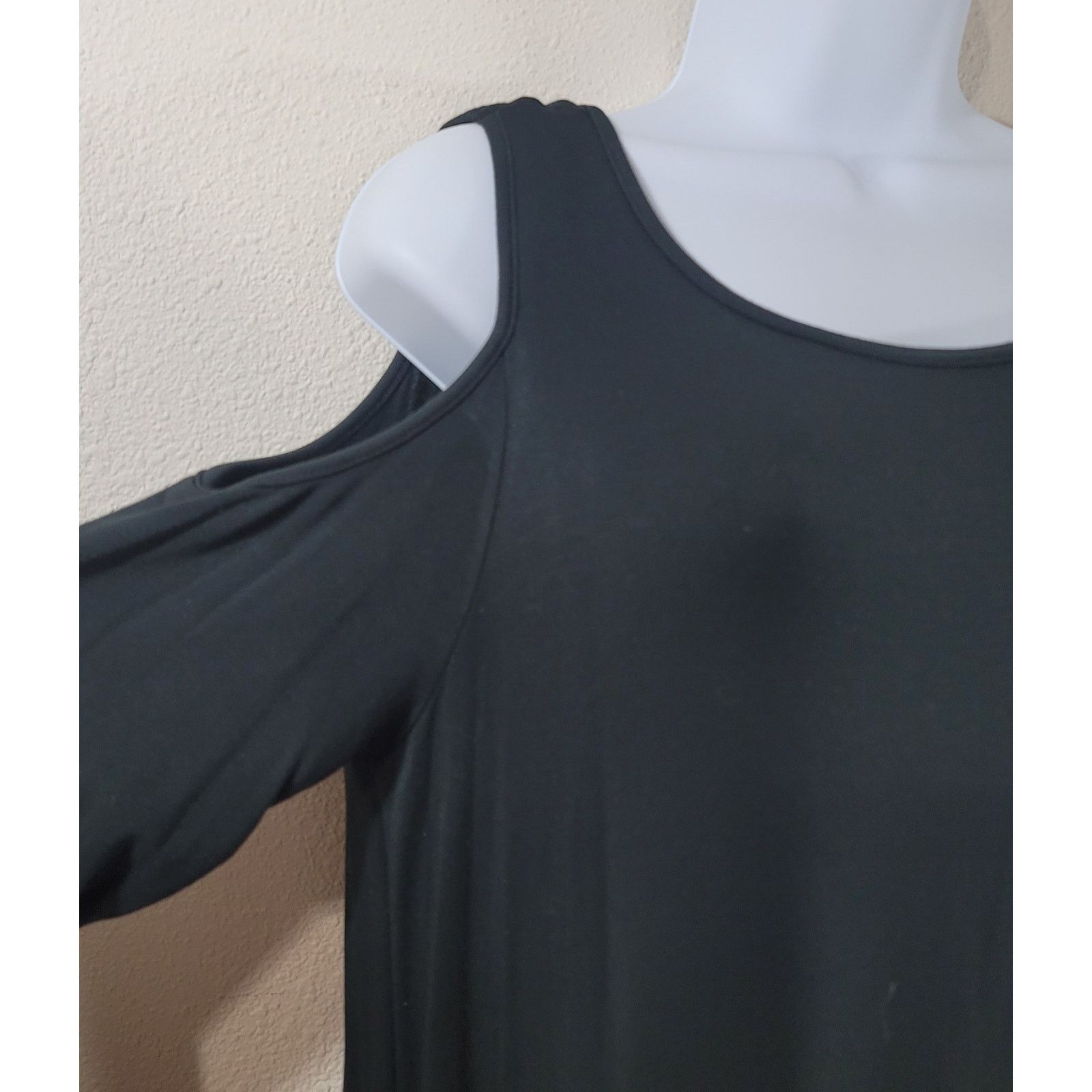 Other Gibson Latimer Black Cold Shoulder A Line Dress Small Flowy Size S / US 4 / IT 40 - 5 Thumbnail