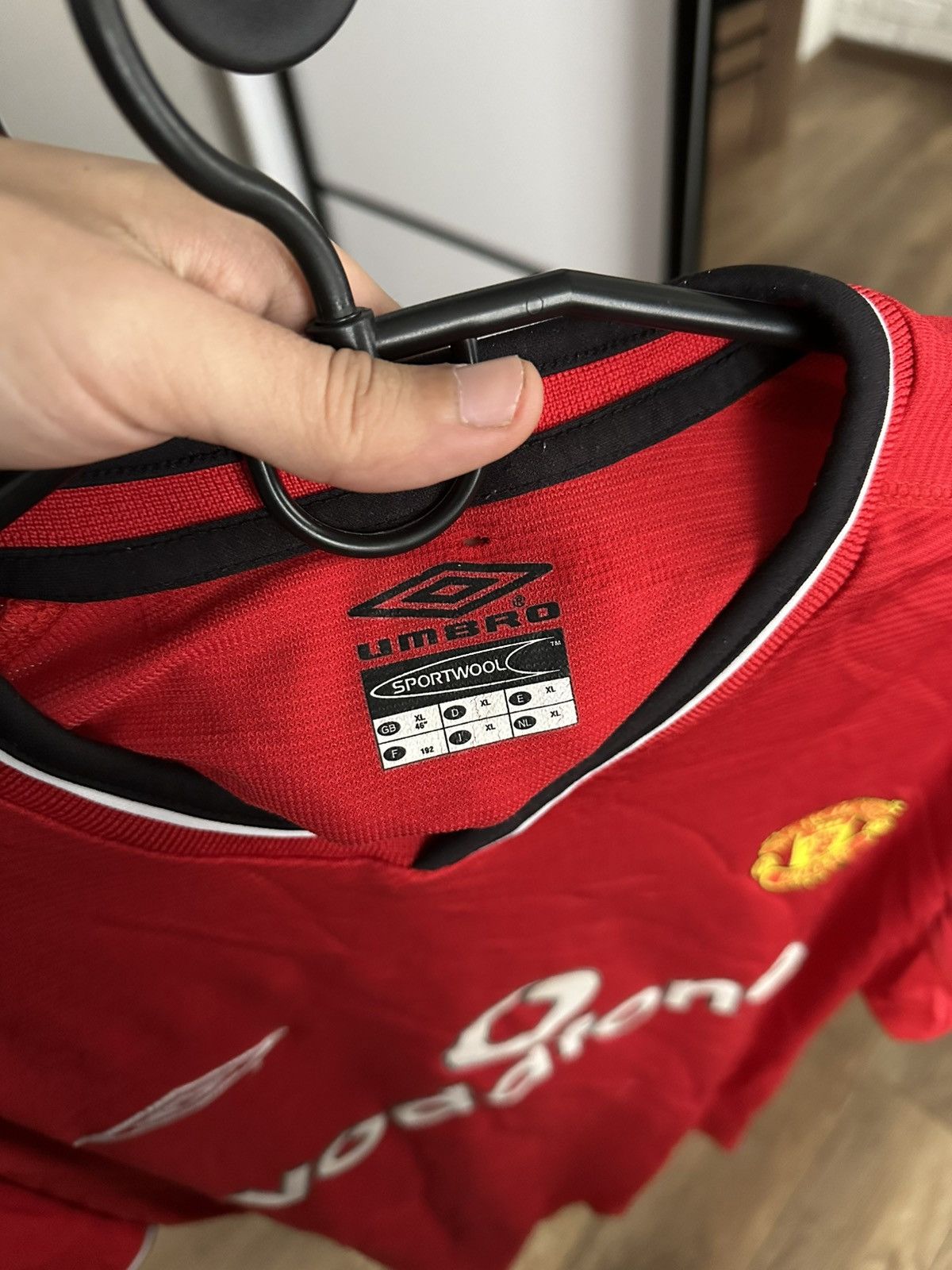Umbro 2000/2002 Umbro Manchester United Vintage Soccer Jersey Size US XL / EU 56 / 4 - 7 Thumbnail