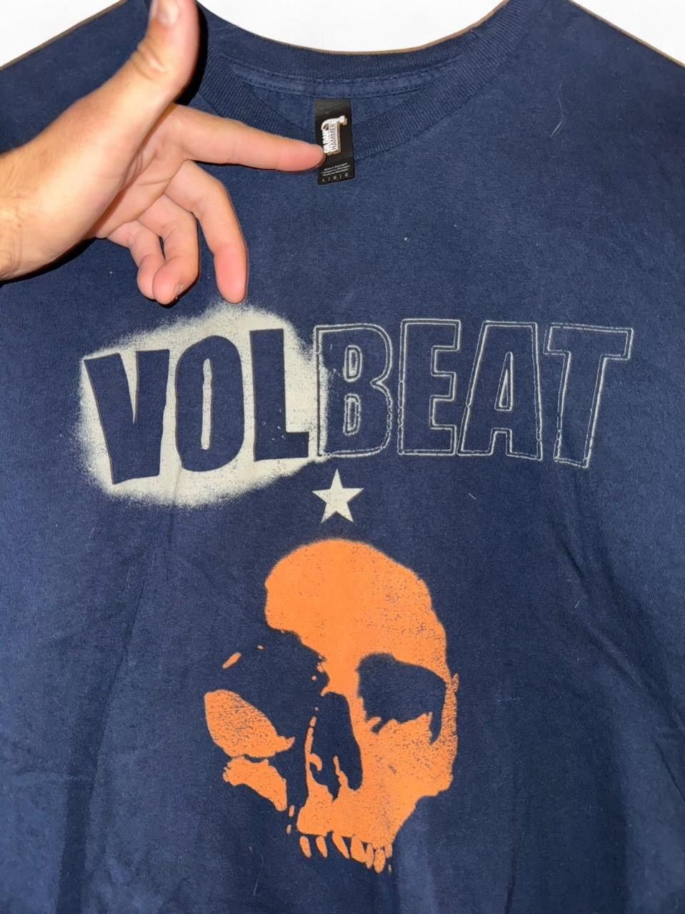 Gildan Navy VOLBEAT ‘Star Power Skull’ T-Shirt Size US L / EU 52-54 / 3 - 2 Thumbnail