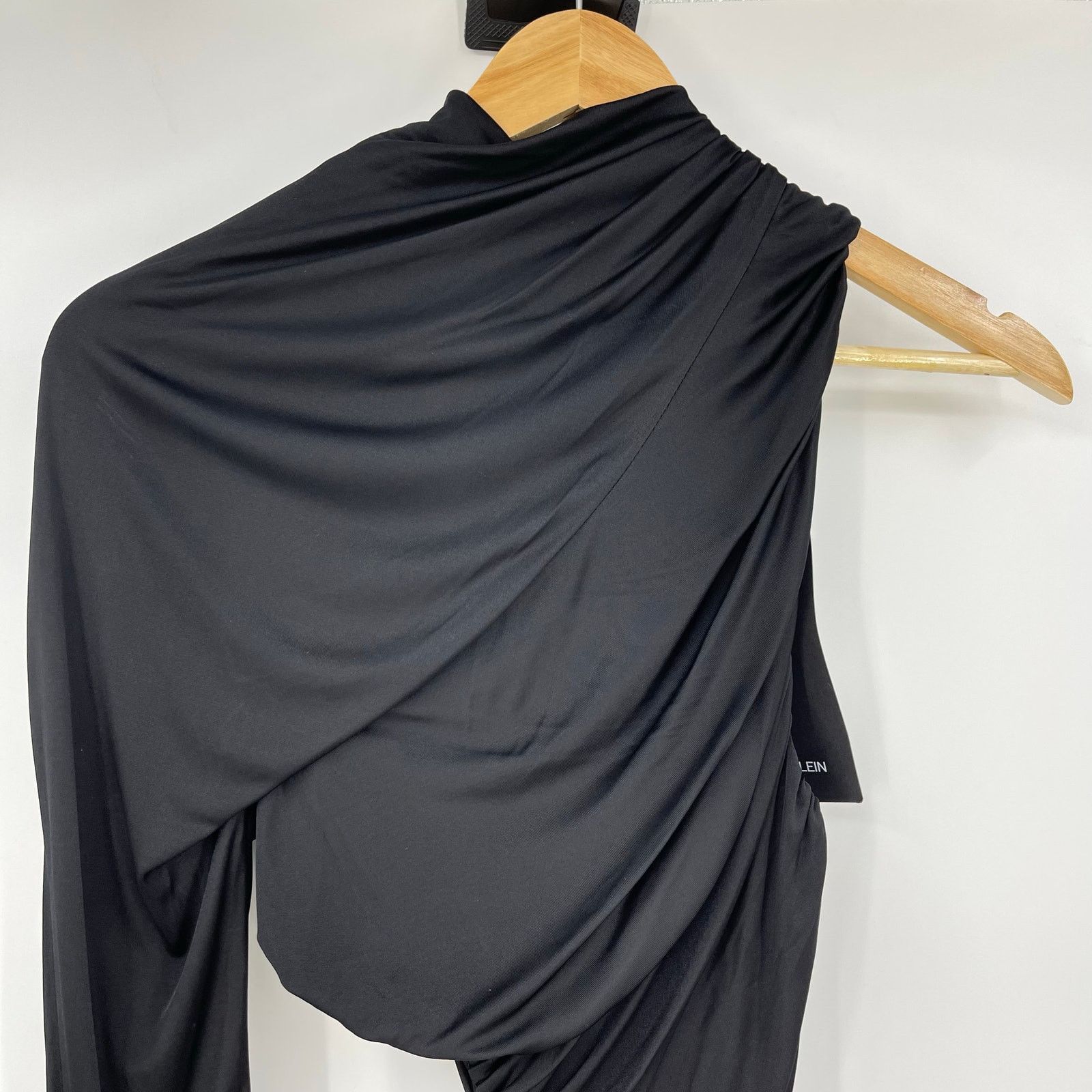 Other Atlein | NWT One Sleeve Ruched Cut Out Dress Black FR 34 XS Size XS / US 0-2 / IT 36-38 - 7 Thumbnail