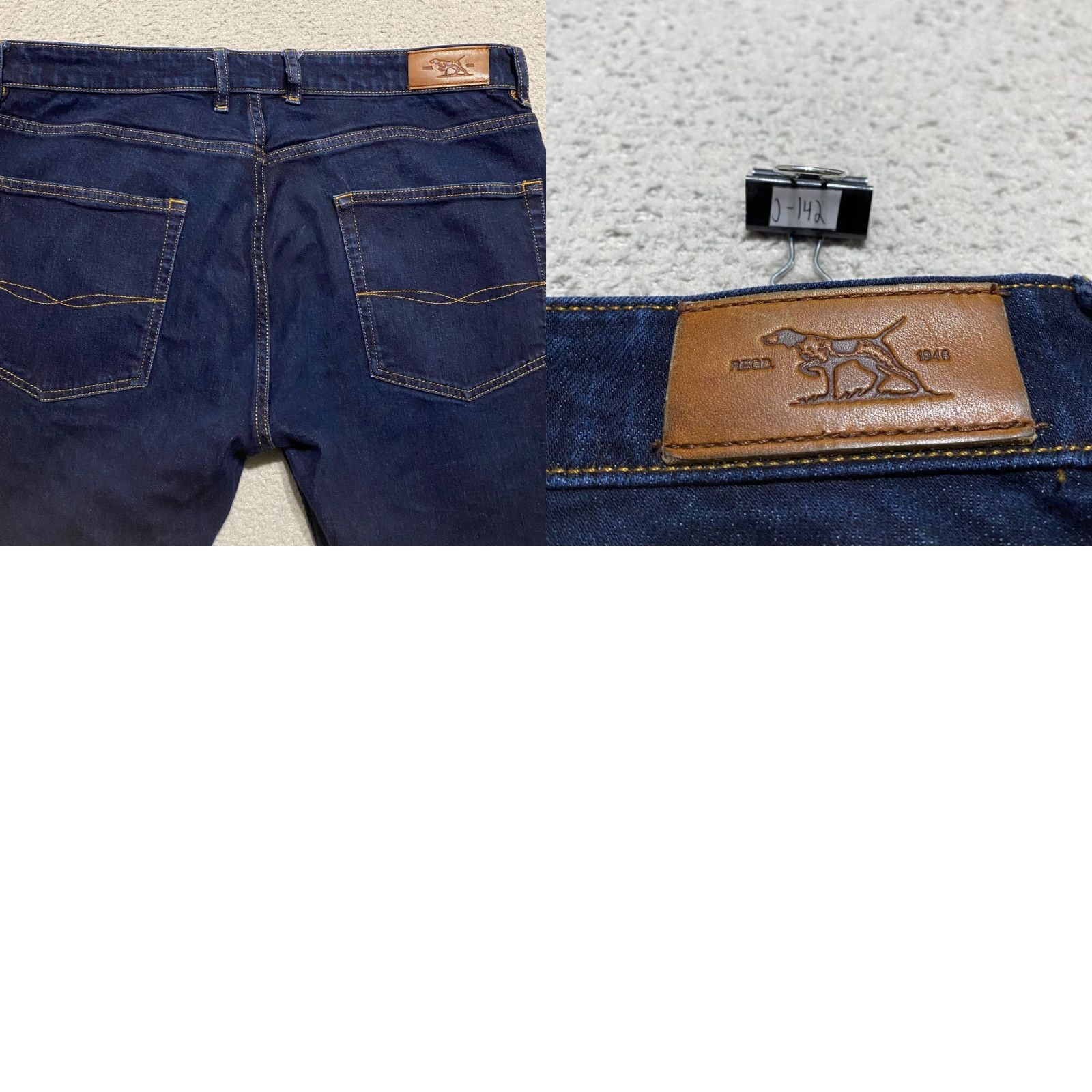 Rodd & Gunn Rodd & Gunn Jeans Mens Regular Straight 36 Blue Denim Dark Wash Mid Rise Casual Pants Size US 36 / EU 52 - 9 Thumbnail