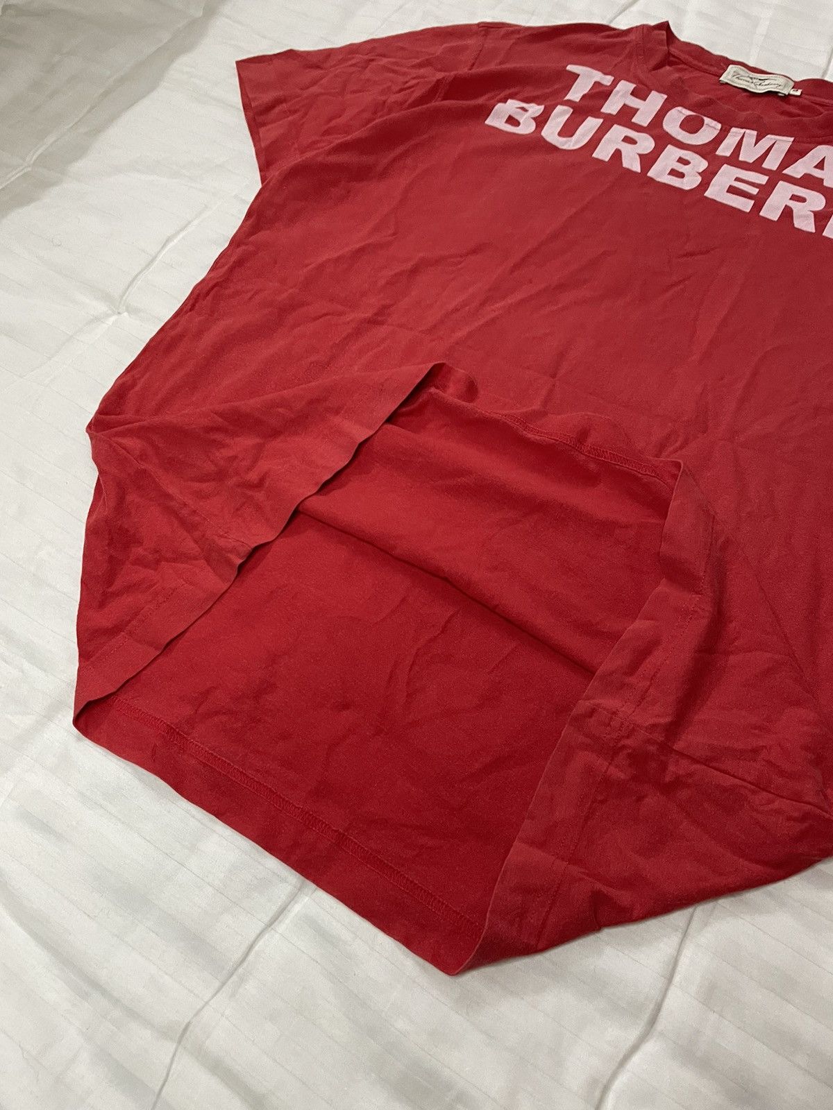 Burberry Vintage Rare Thomas Burberry Big Logo T-shirt Size US XL / EU 56 / 4 - 8 Thumbnail