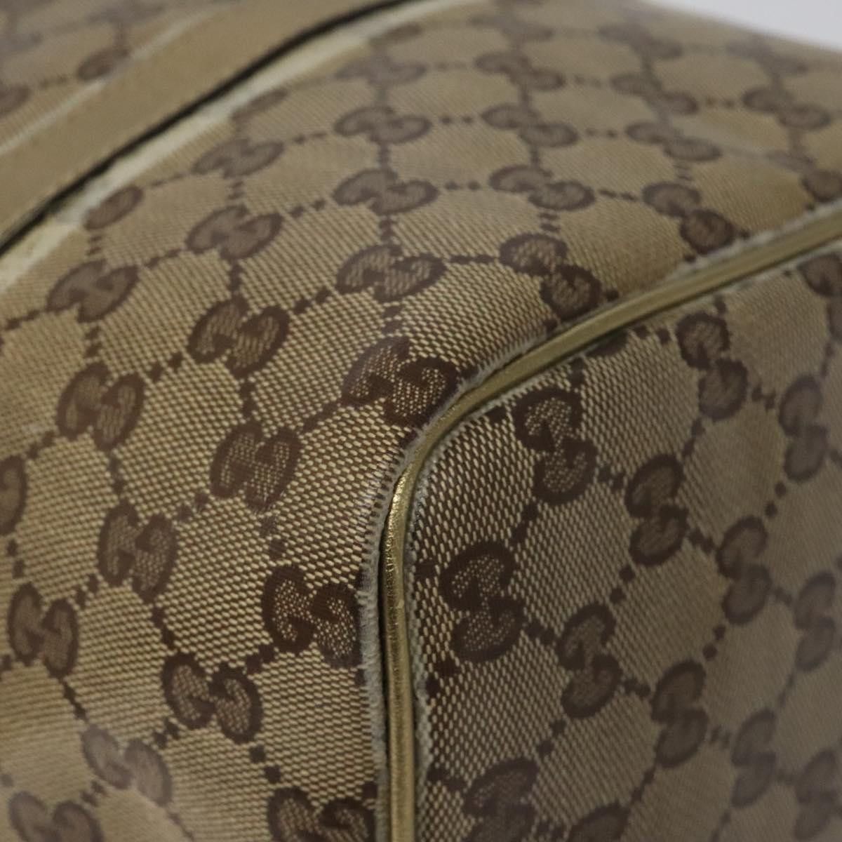 Gucci GUCCI GG Crystal Boston Bag Beige Size ONE SIZE - 10 Thumbnail