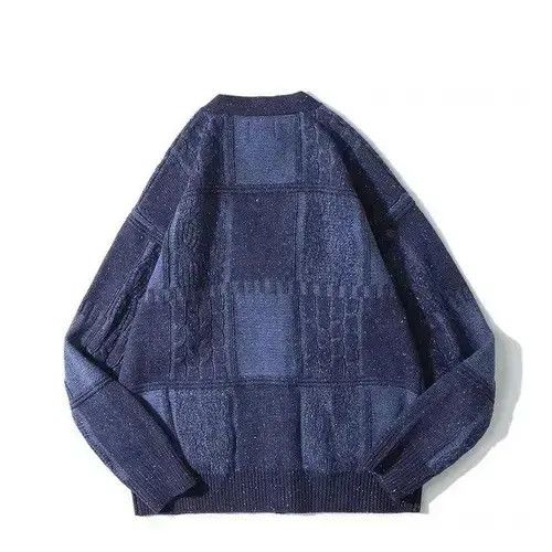 Japanese Brand New Fancy Indigo Cardigan Knitwear Jumper Jacket Size US S / EU 44-46 / 1 - 4 Thumbnail