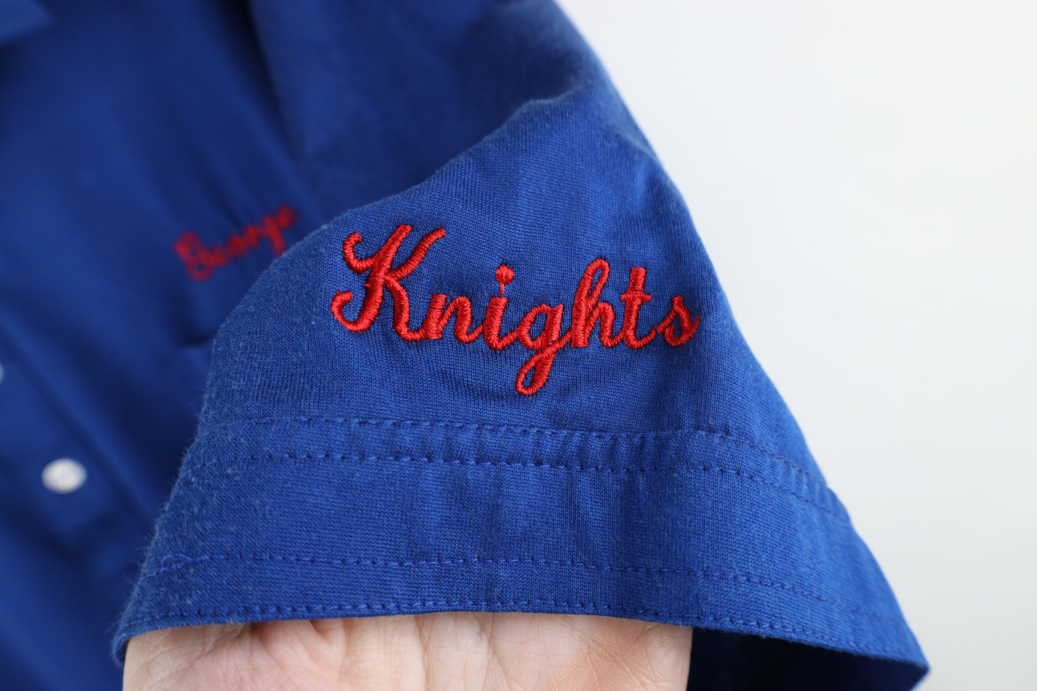 Vintage Vintage 70s 80s St Francis Bowling Collared Polo Shirt Blue Size US XXL / EU 58 / 5 - 4 Thumbnail