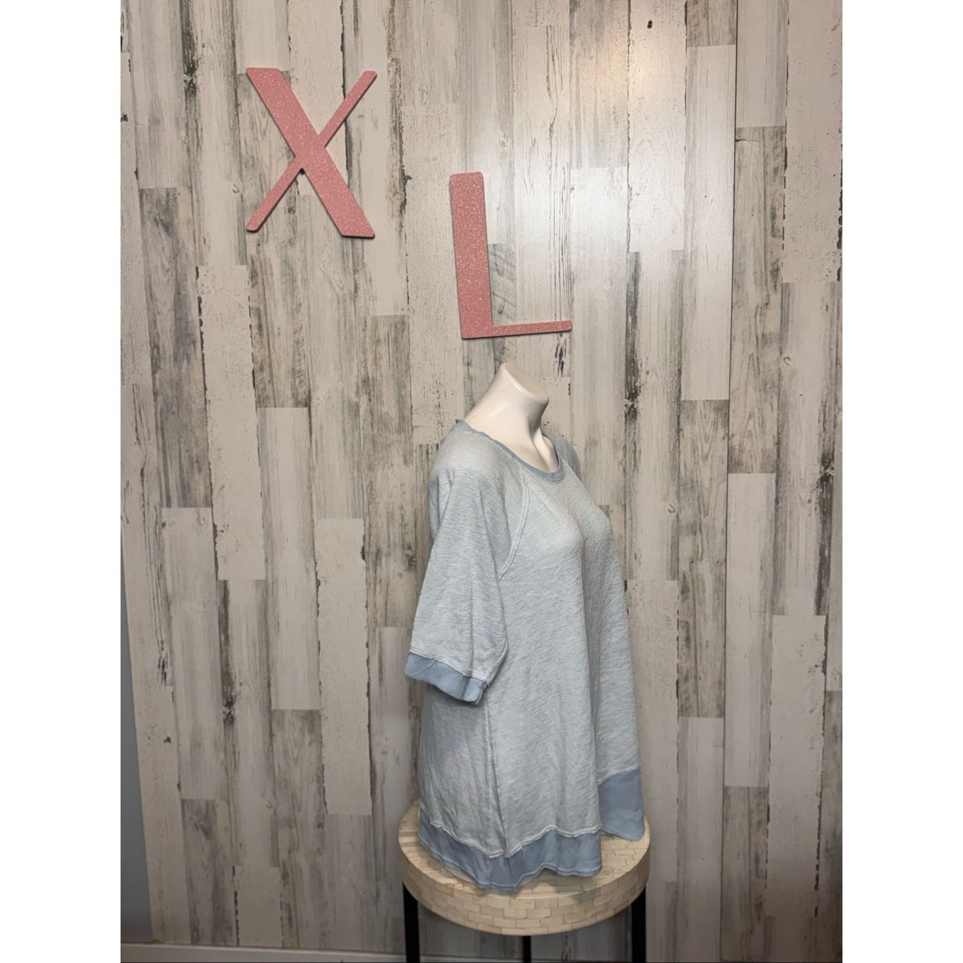 Calvin Klein Calvin Klein Performance Light Blue Knit Lounge Top – Size 1 Size XL / US 12-14 / IT 48-50 - 3 Thumbnail