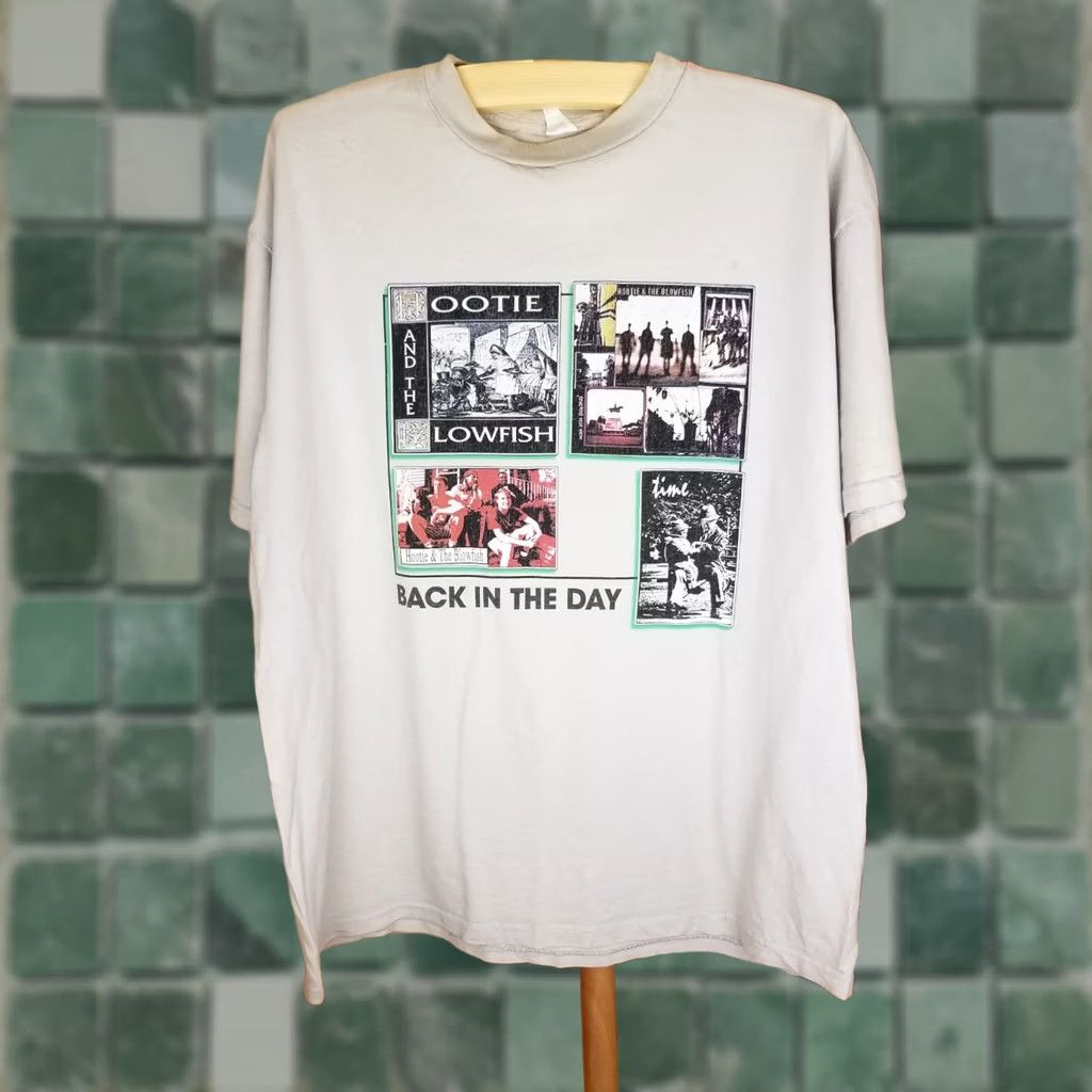 Vintage VINTAGE 96' HOOTIE AND THE LOWFISH BACK IN THE DAY TOUR T-SHIRT XLARGE Men T-Shirt Gray Cotton Logo Short Sleeve Round Neck XS-XXL Size US XL / EU 56 / 4 - 1 Thumbnail