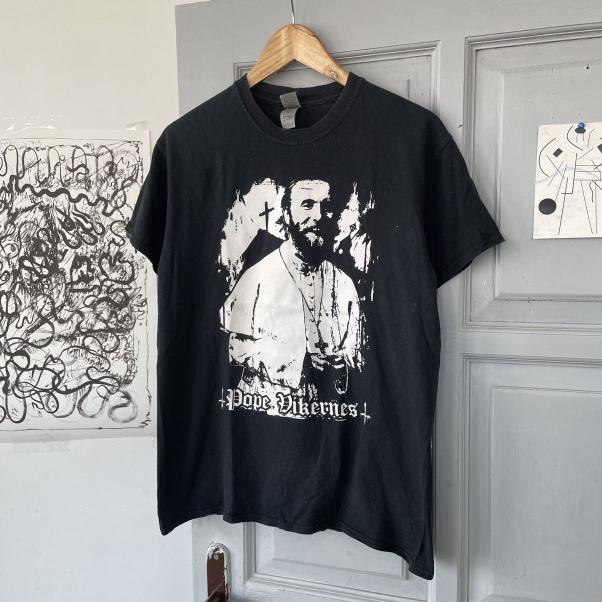 Band Tees Vintage Burzum Pope Vikernes Black Metal T-shirt Size US M / EU 48-50 / 2 - 4 Thumbnail
