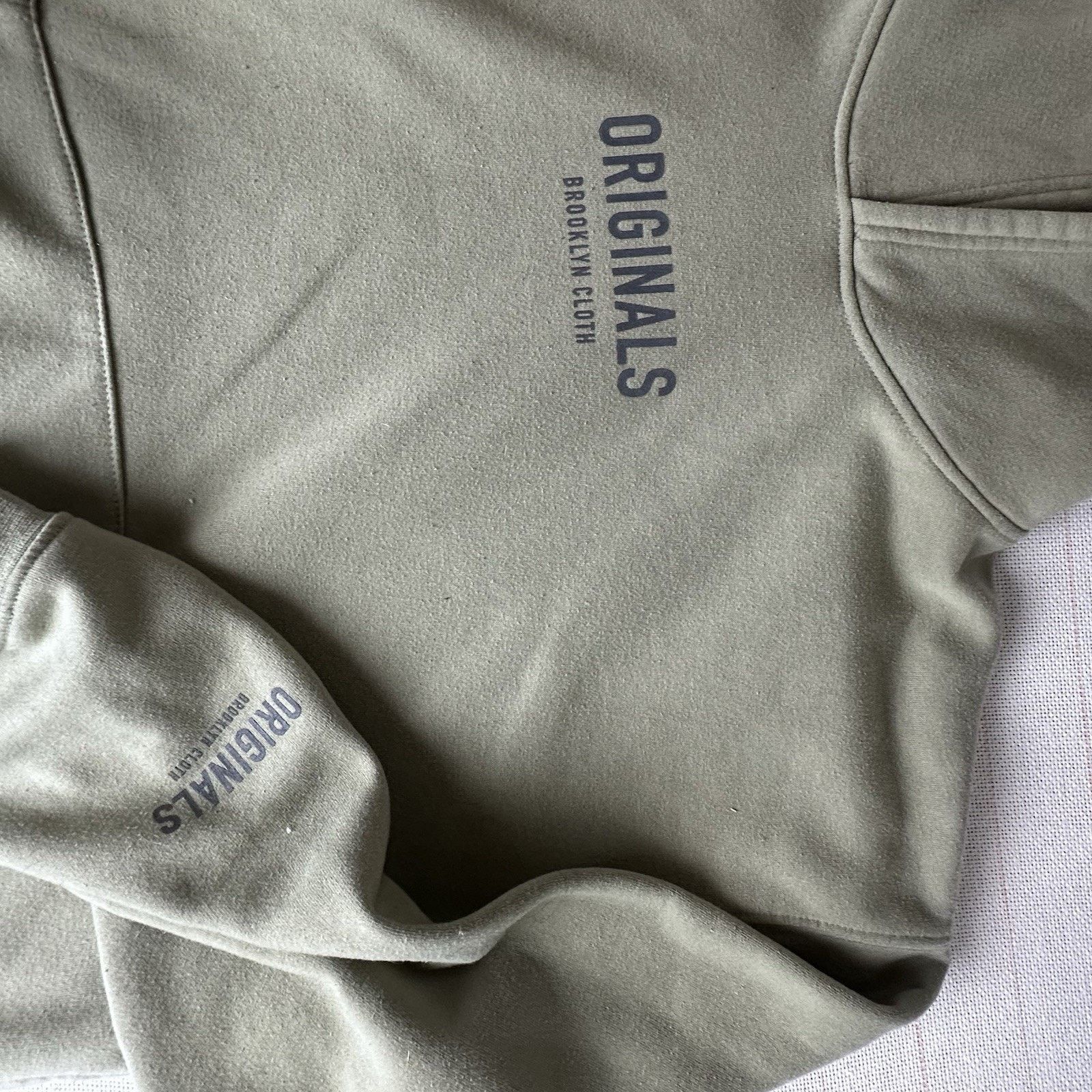 Brooklyn Cloth Originals Brooklyn Cloth Fleece Hoodie Light Olive Green Size US XL / EU 56 / 4 - 8 Thumbnail