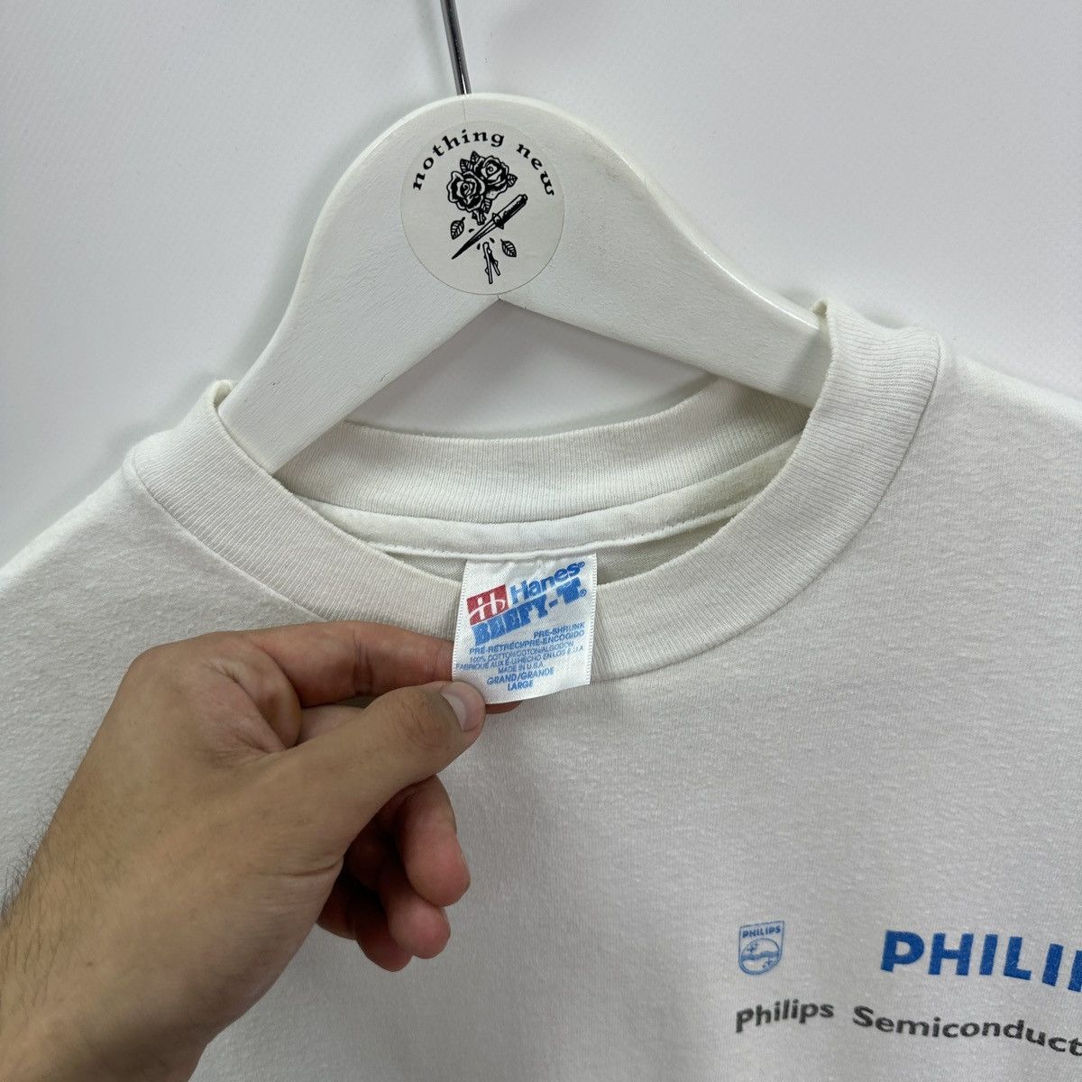 Microsoft Vintage 90s Philips Phone Promo tee Wireless rare y2k hype Size US L / EU 52-54 / 3 - 11 Thumbnail