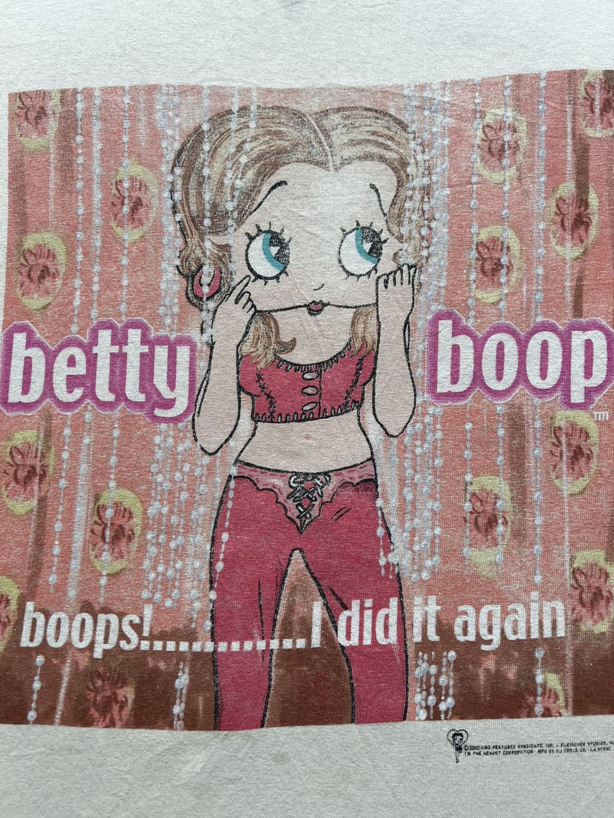 Vintage 2000 Betty Boop I Did It Again Britney Spears Tee Shirt Size US M / EU 48-50 / 2 - 4 Thumbnail