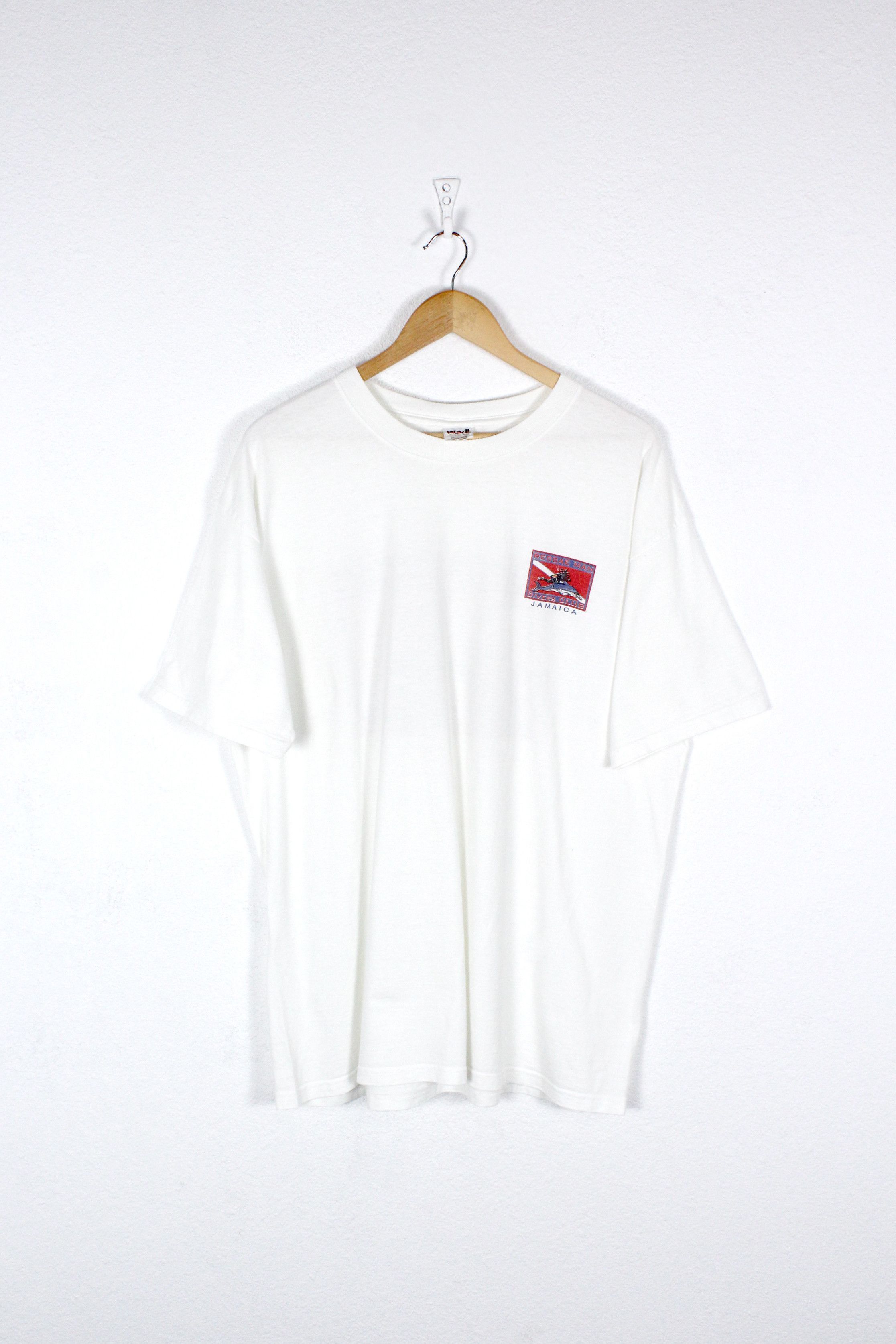 Bob Marley Reggae Man Divers Club Jamaica Graphic RAre Tee T-shirt 90s Size US XL / EU 56 / 4 - 1 Thumbnail