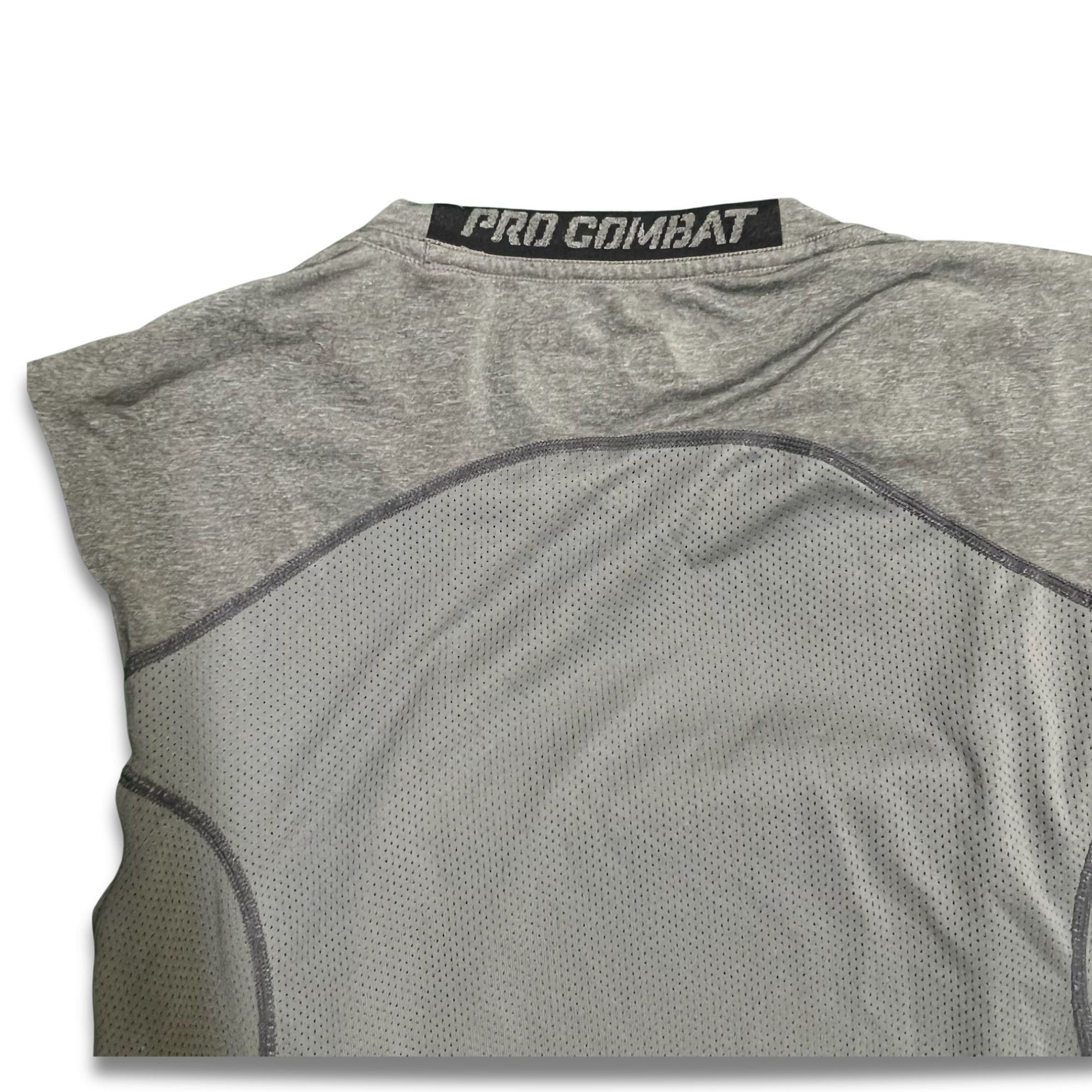 Nike Nike Pro Combat Dri-Fit Sleeveless Top Fitted Gray Small Lig Size US S / EU 44-46 / 1 - 4 Thumbnail