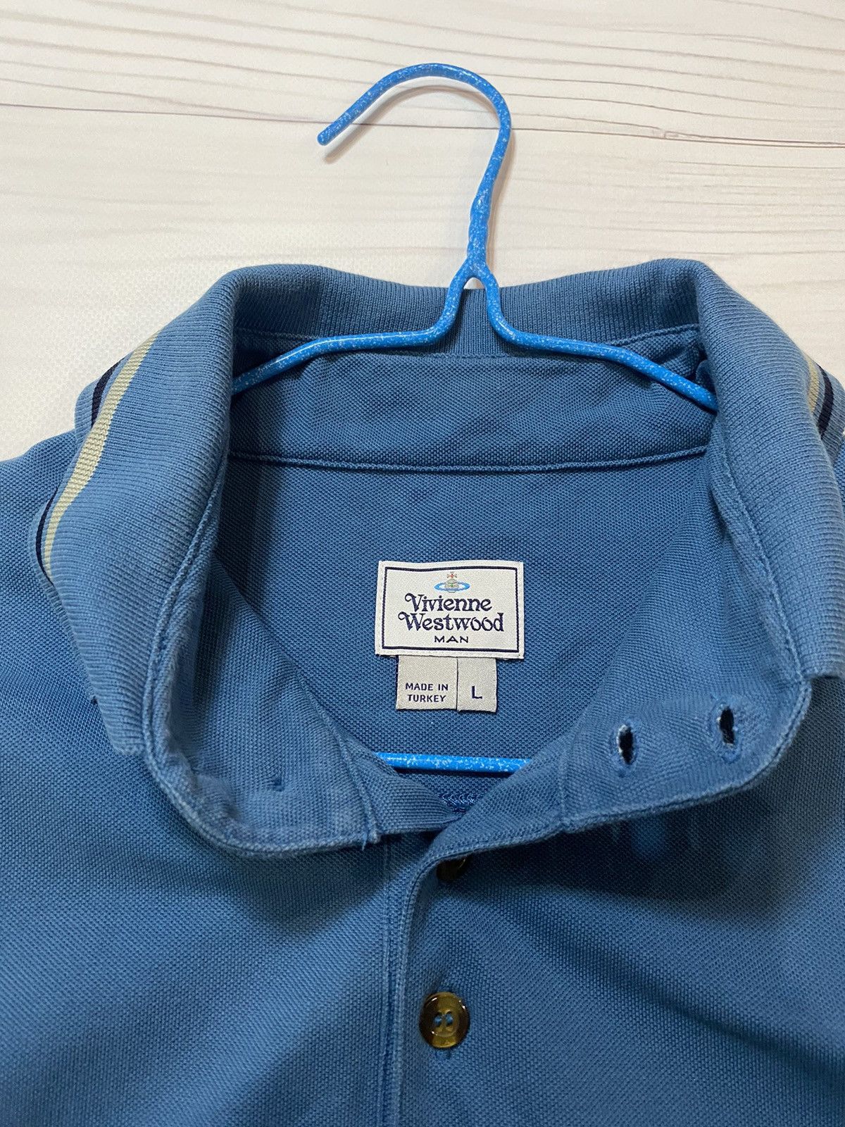 Vintage Vintage Vivienne Westwood y2k Polo T Shirt Size US L / EU 52-54 / 3 - 2 Thumbnail