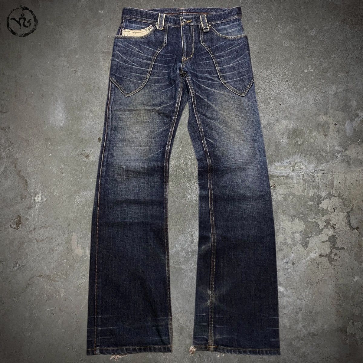 Nicole Club Tornado Mart style Blue Python Jeans Size US 32 / EU 48 - 2 Thumbnail