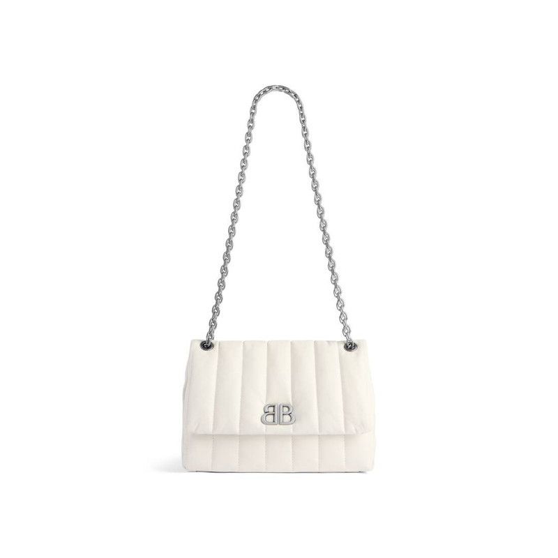 Balenciaga o1srvl11e0526 Size: OS / Monaco Mini Bag in White Size ONE SIZE - 1 Thumbnail