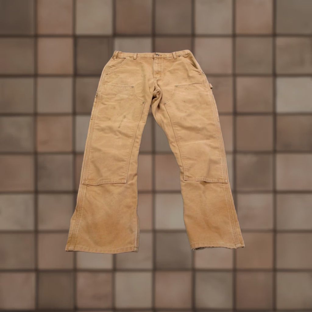 Carhartt Carhartt Pants Men 32 X 30 Beige Original Dungaree Carpenter Workwear B136 Size US 32 / EU 48 - 1 Thumbnail