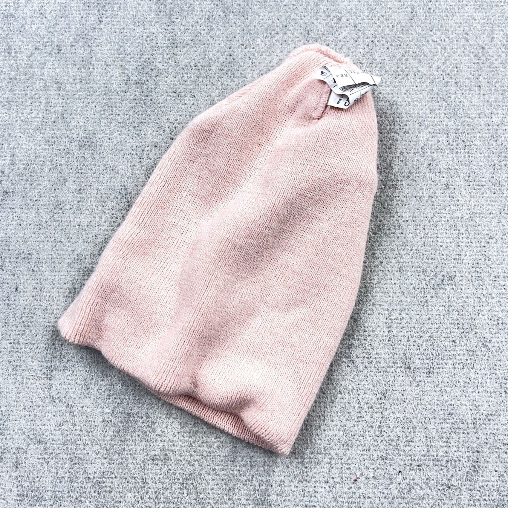 Carhartt Carhartt Beanie Hat Womens Light Pink Fold Over Skull Cap Acrylic Knit Logo Patch Size ONE SIZE - 5 Thumbnail