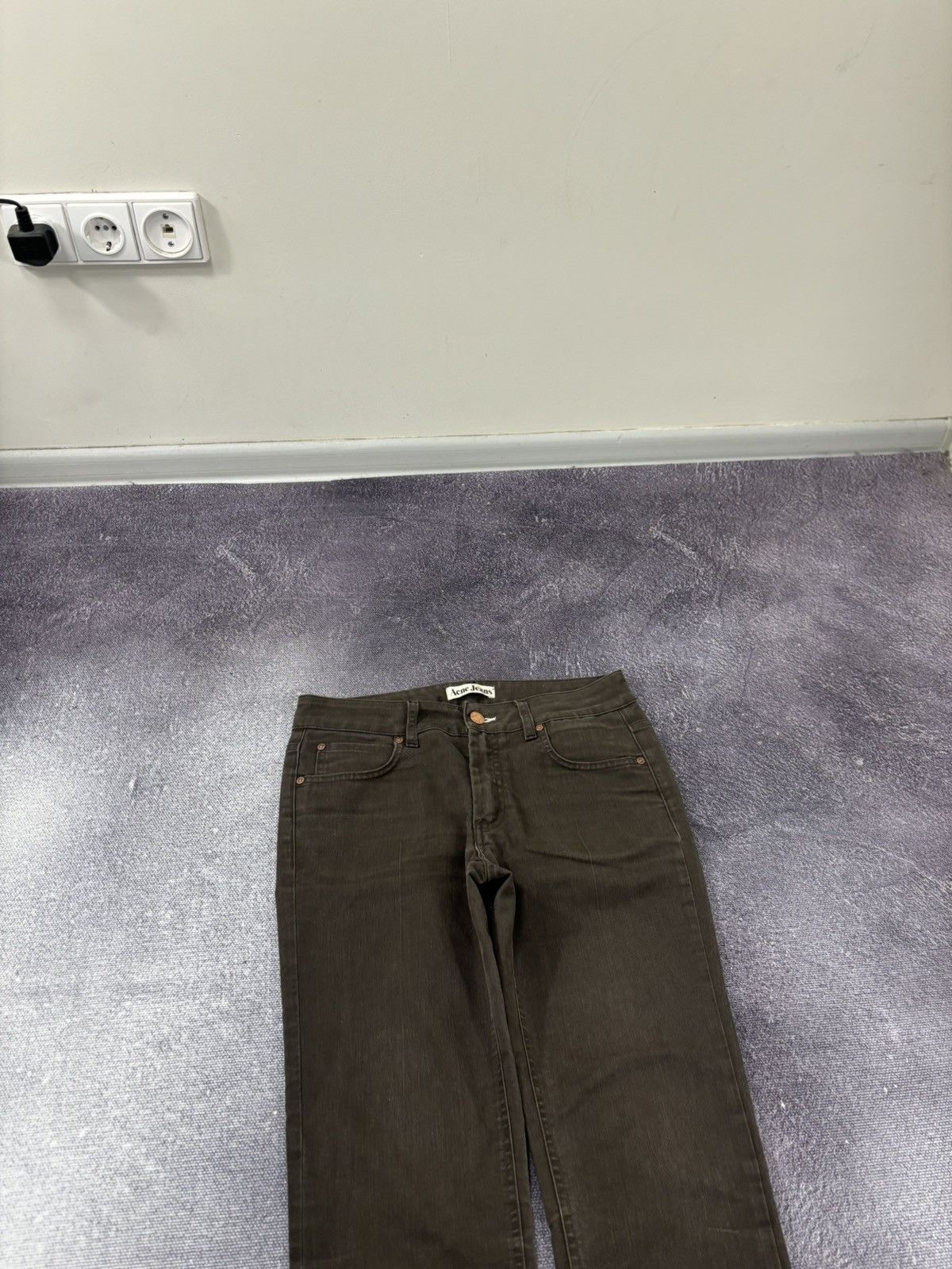 Acne Studios Acne Studios Hex Brown Ups Brown Slim Straight Denim Jeans Size 30" / US 8 / IT 44 - 4 Thumbnail