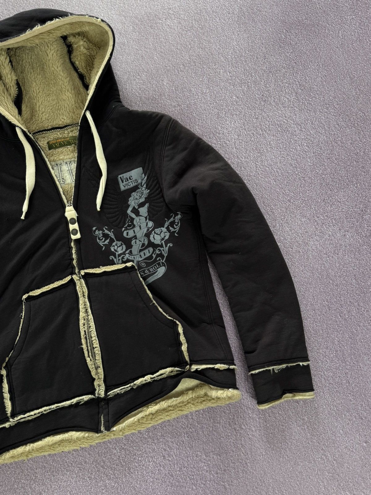 If Six Was Nine Y2K Vintage 00s Distressed Faux Fur Hoodie Size US M / EU 48-50 / 2 - 5 Thumbnail