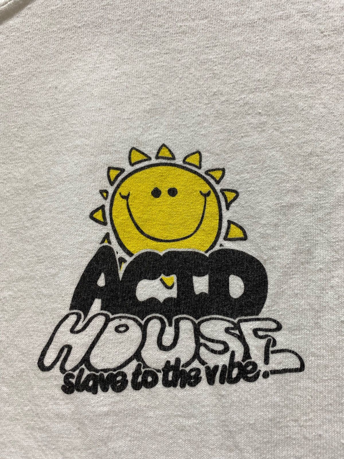 Gildan × Vintage AGCM ACID HOUSE SMILEY FACE RAVE TEE SHIRT Size US S / EU 44-46 / 1 - 9 Thumbnail