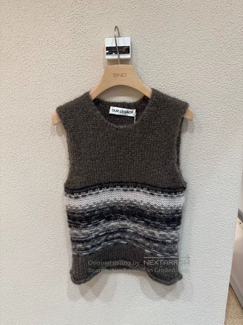 Our Legacy Our Legacy Knitted backless round neck sweater for autumn Size US S / EU 44-46 / 1 - 2 Thumbnail