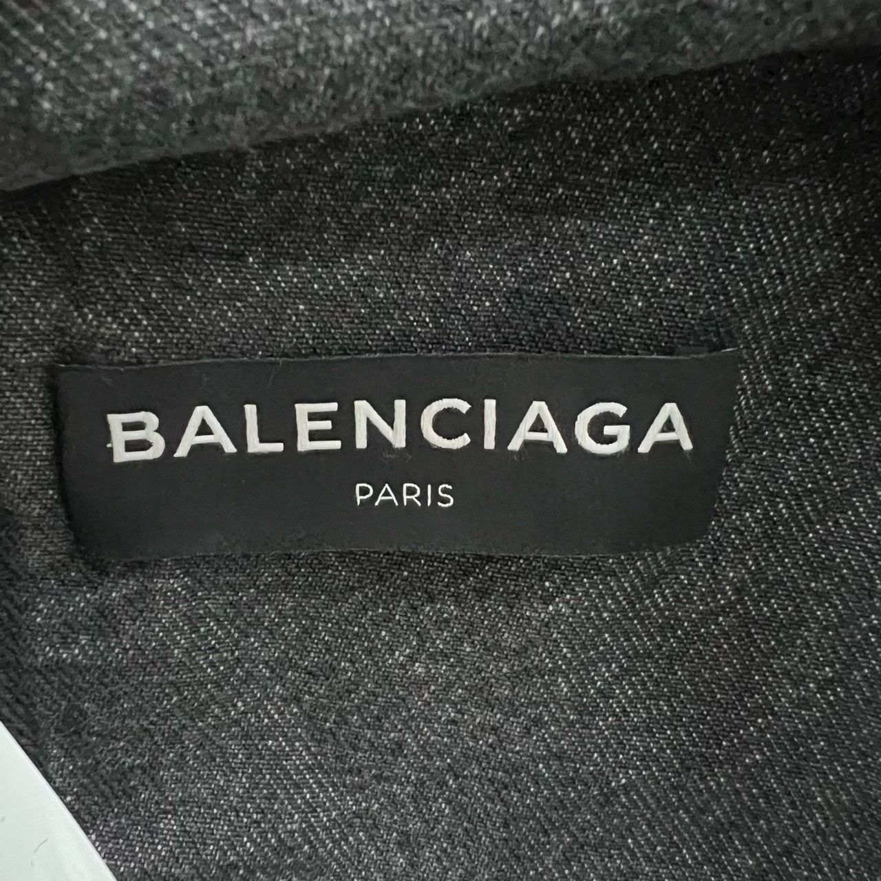 Balenciaga Balenciaga Black Gray Washed Denim Jacket Size US S / EU 44-46 / 1 - 3 Thumbnail
