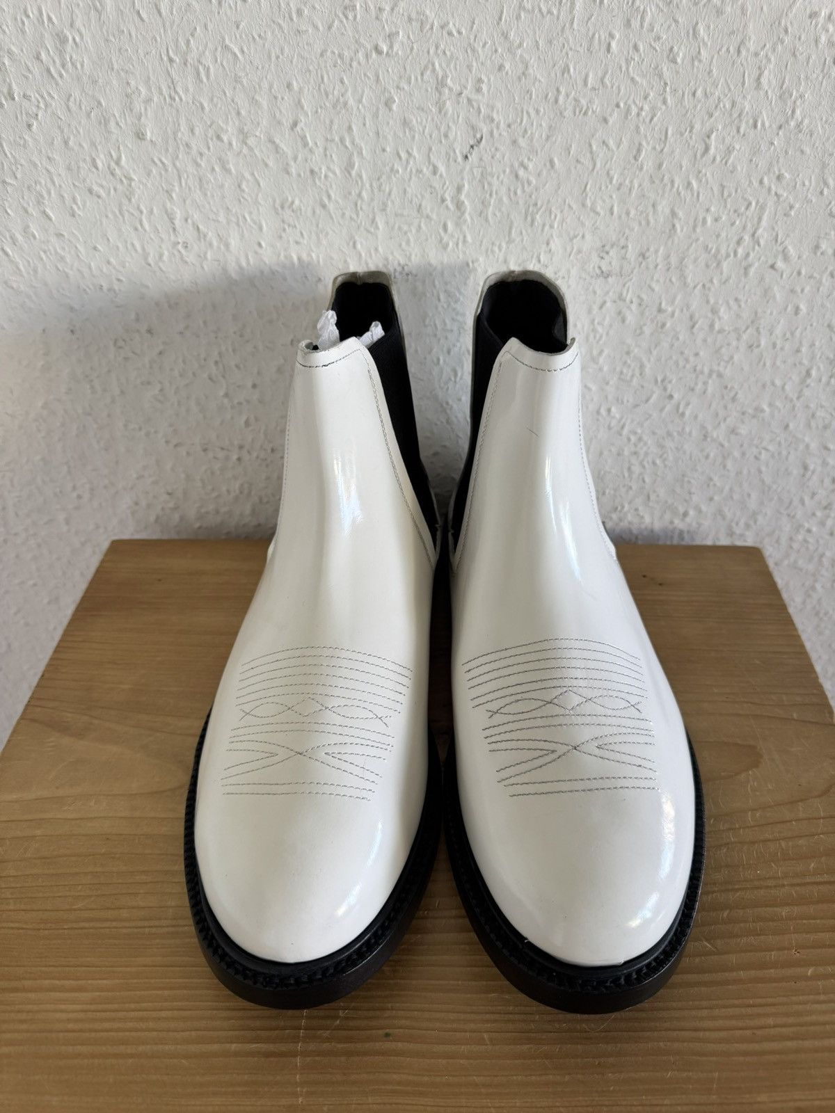 Calvin Klein 205W39NYC Chelsea Boots White Size US 8 / EU 41 - 2 Thumbnail