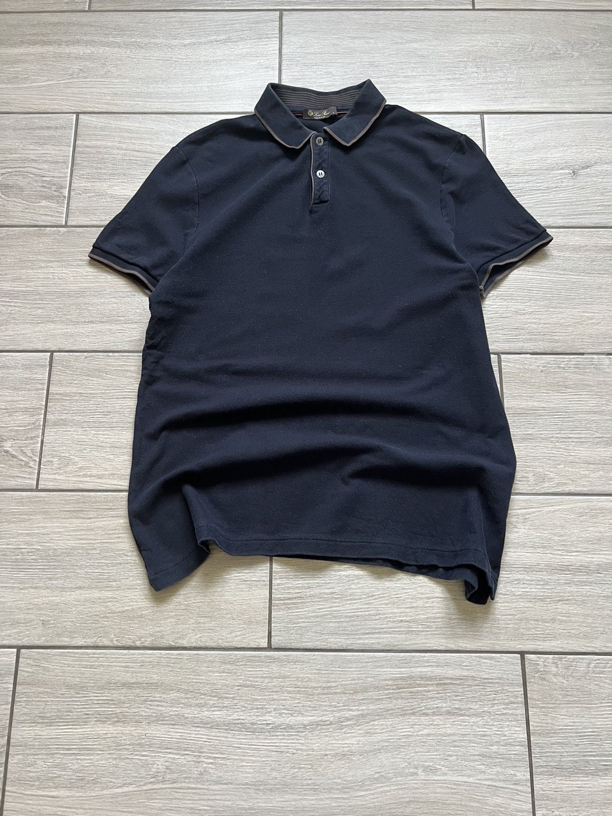 Loro Piana Blue Loro Piana Polo Old Money Size US L / EU 52-54 / 3 - 2 Thumbnail