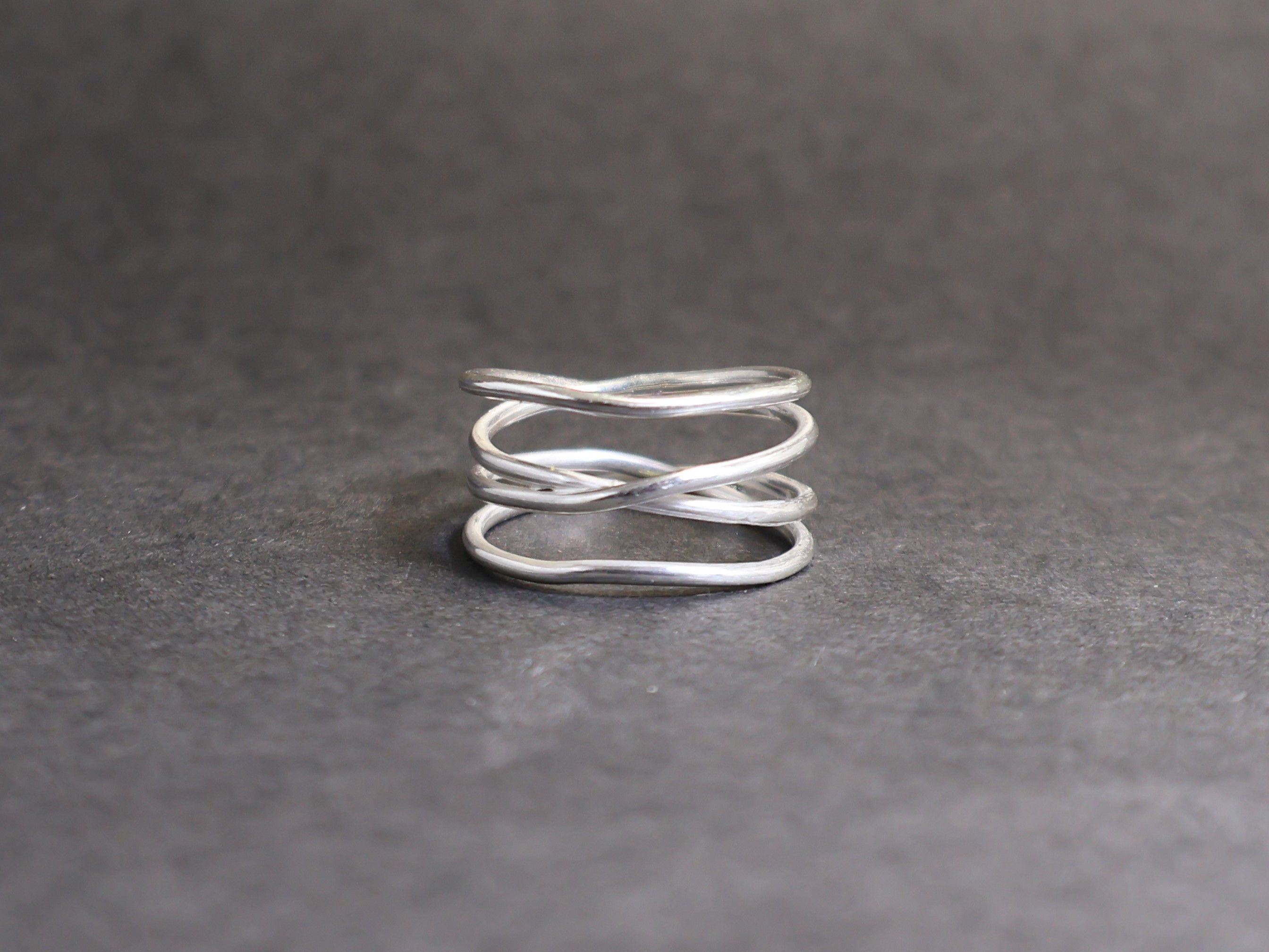 Handmade Rolling Ring, Rolling Band Ring, Handmade Sterling Silver, Size ONE SIZE - 7 Thumbnail