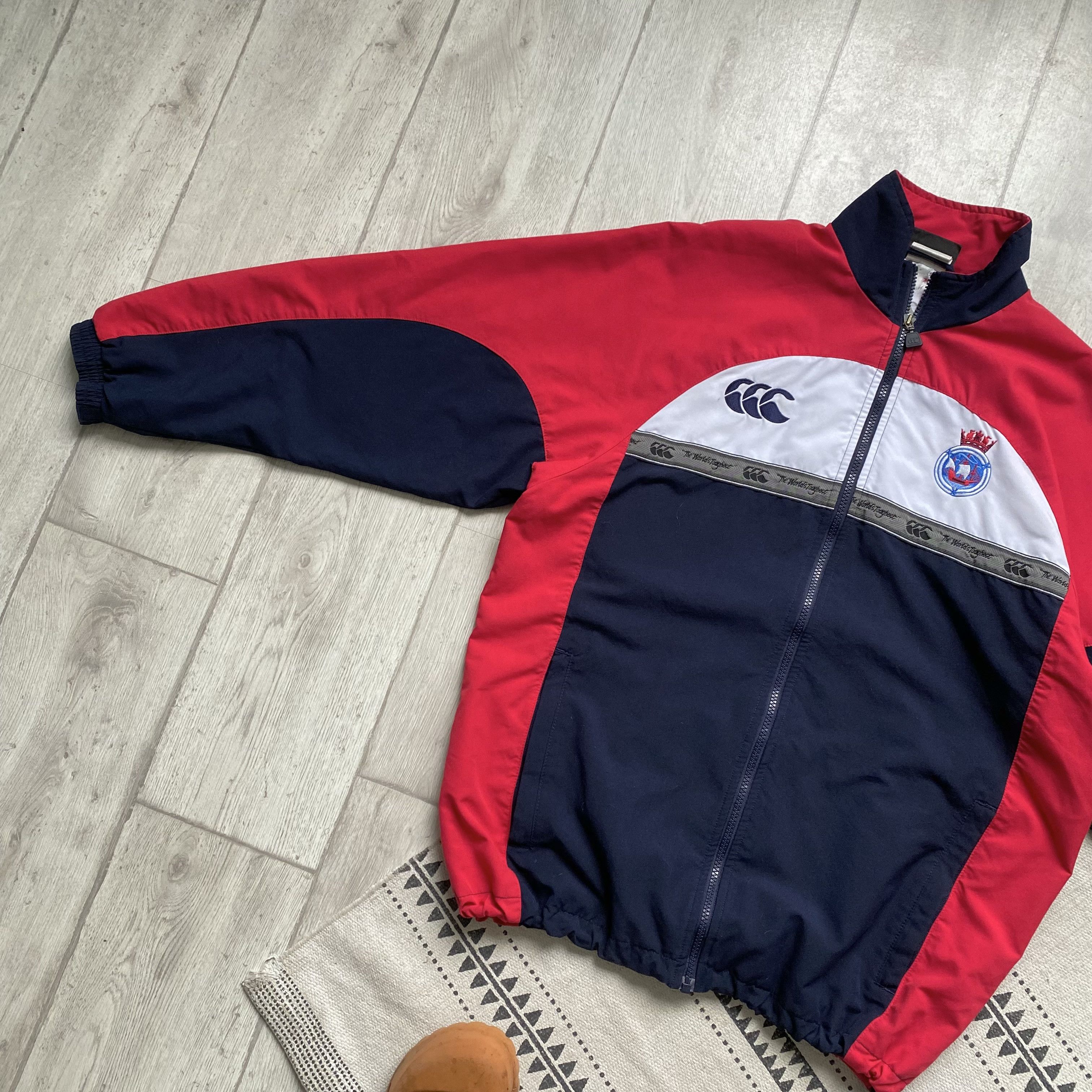Canterbury of New Zealand Vintage 90s Canterbury Nylon track jacket England rugby Size US S / EU 44-46 / 1 - 6 Thumbnail