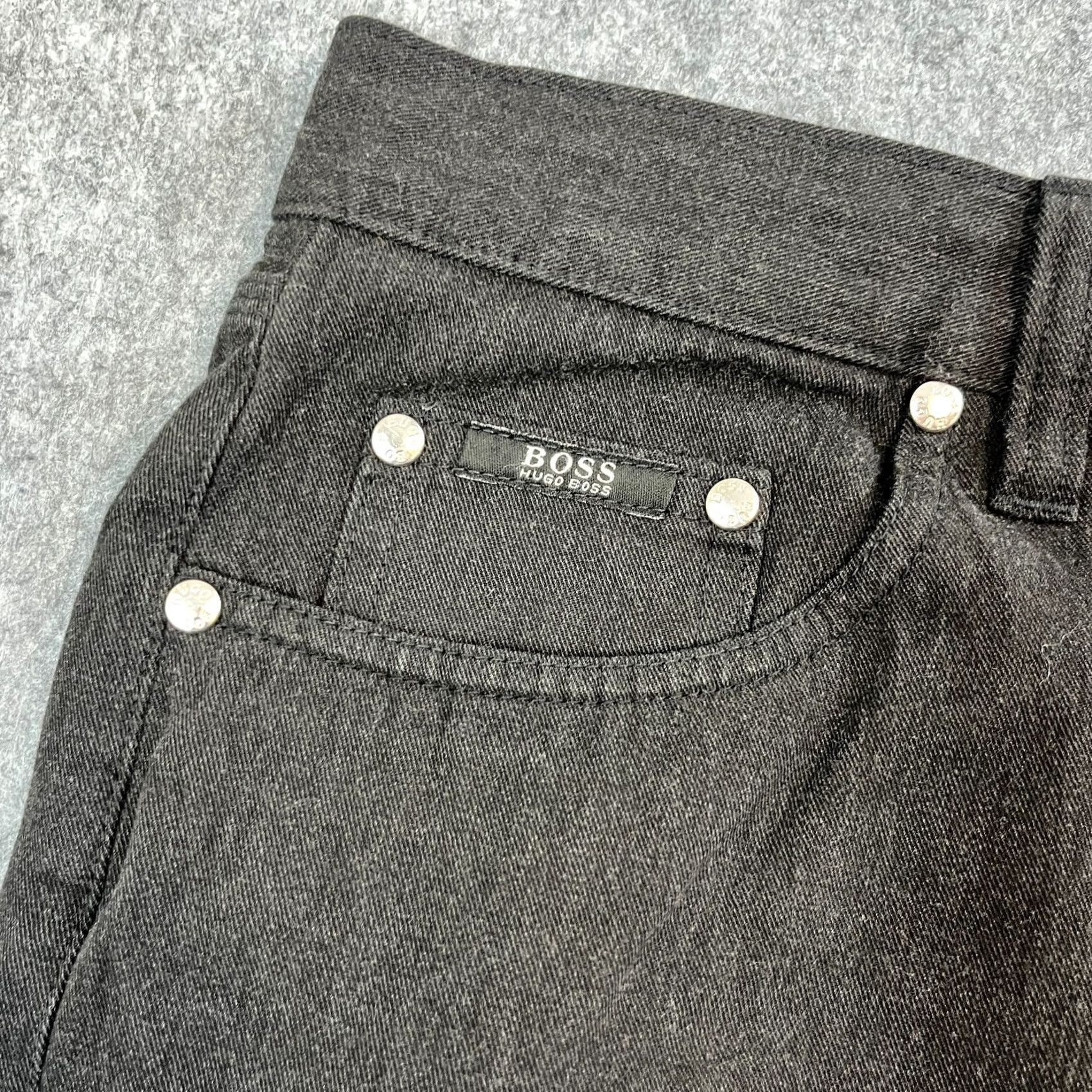 Hugo Boss HUGO BOSS Jeans Regular Straight 32 32 Black Vintage No Denim 5-Pocket Mens Pants Size US 32 / EU 48 - 7 Thumbnail
