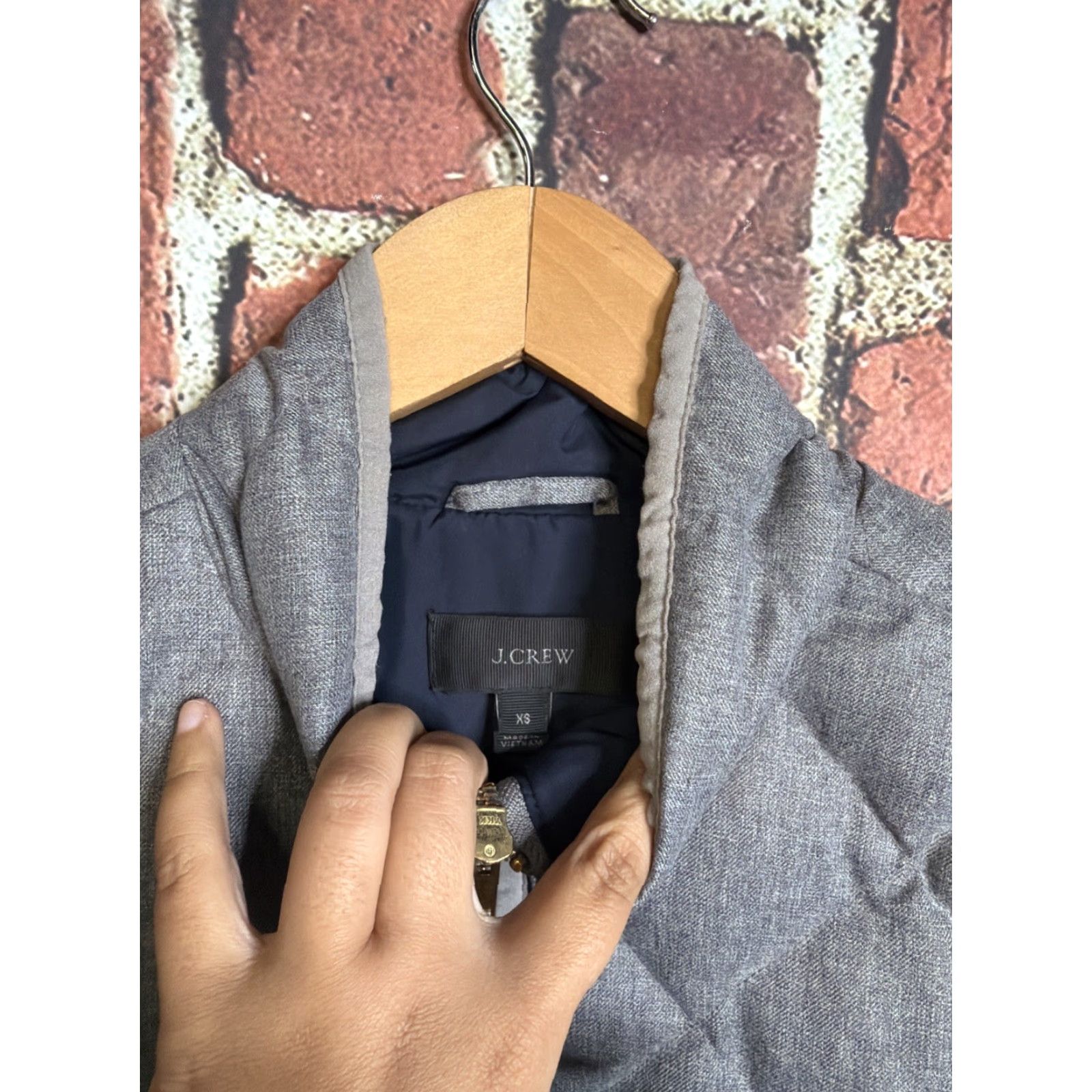 J.Crew J. Crew Excursion Quilted Down Puffer Vest Women’s XS Gray Full Zip Pockets Modern Outdoors Fall Winter Size XS / US 0-2 / IT 36-38 - 2 Thumbnail
