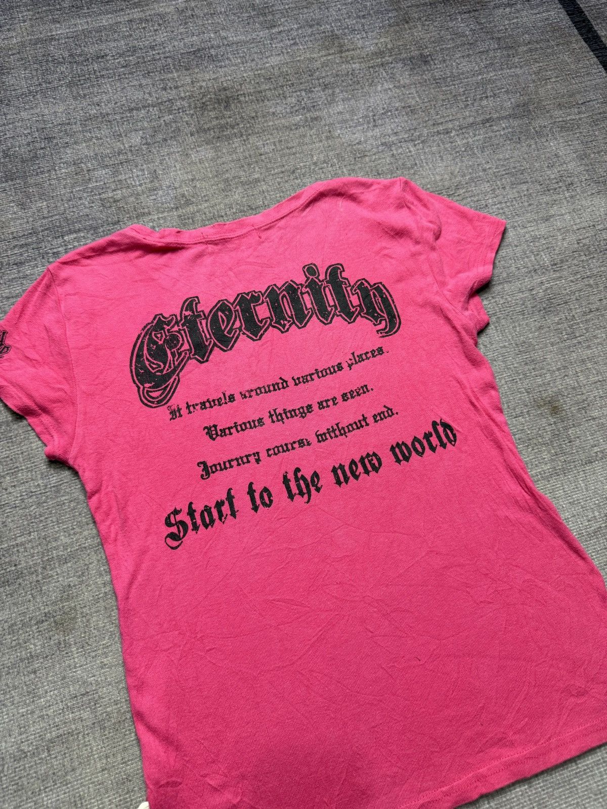 Japanese Brand Y2K FLOWER CIRCLE TSHIRT Size S / US 4 / IT 40 - 4 Thumbnail