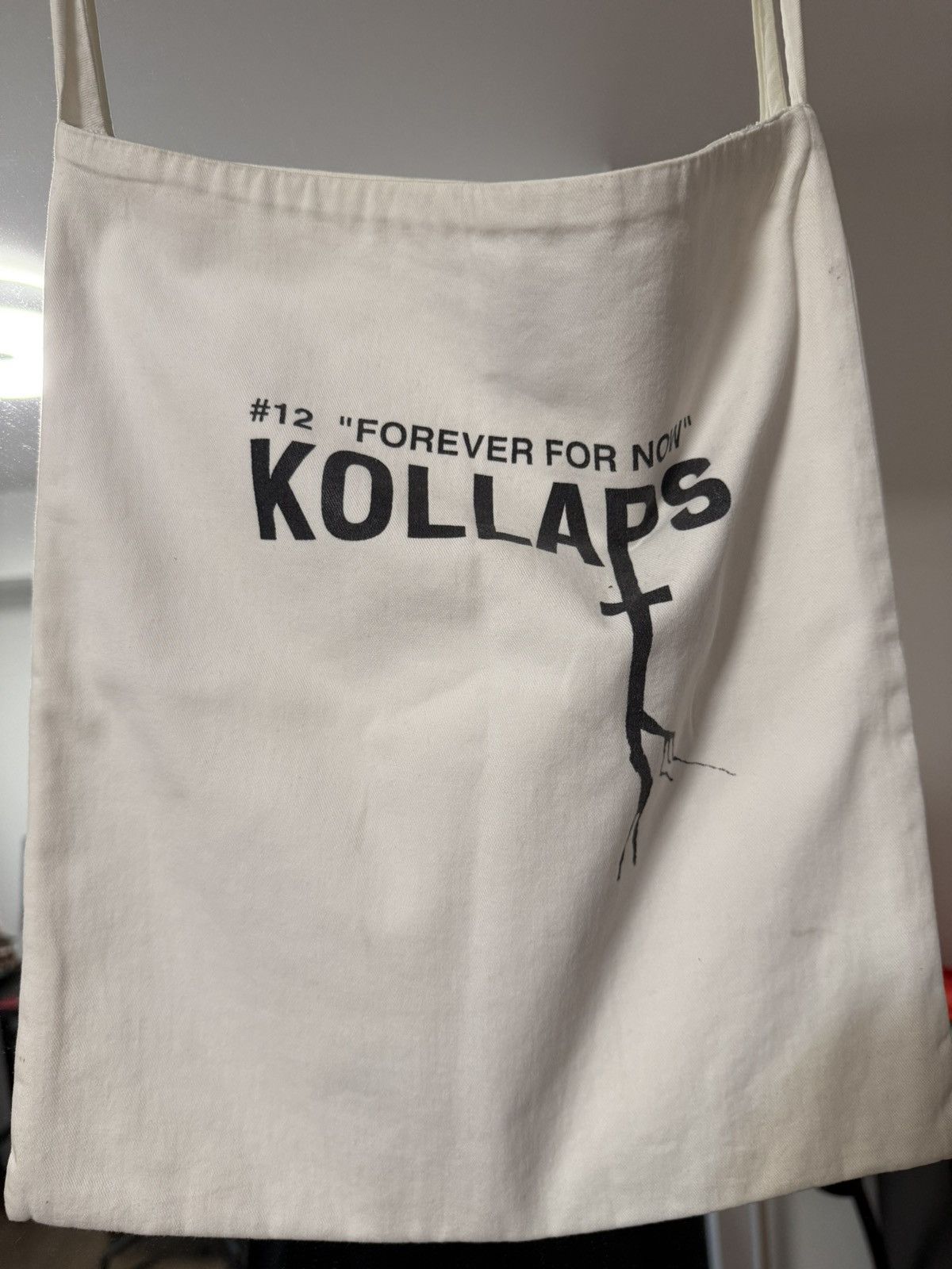 Raf Simons SUPER RARE S/S 2002 Kollaps Cotton Canvas Tote Bag Size ONE SIZE - 9 Thumbnail