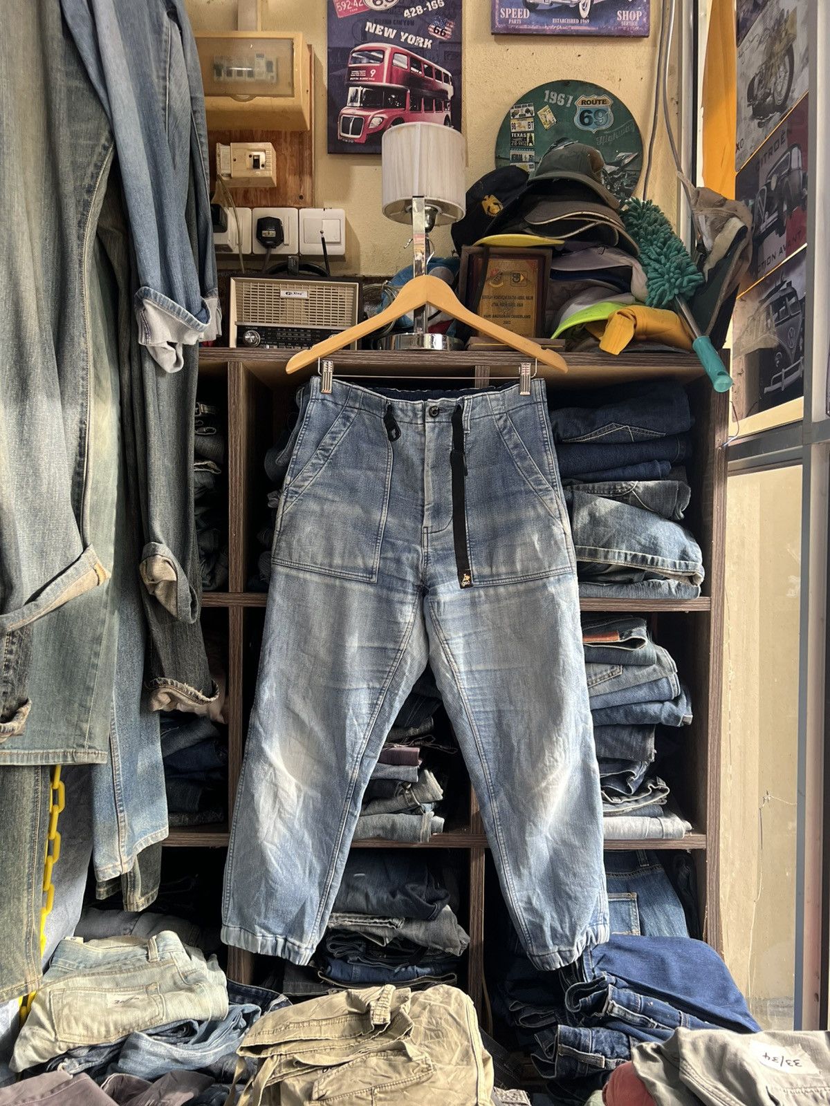 go slow caravan 🔥Go Slow Caravan Denim Sweatpant Jogger Size US 32 / EU 48 - 1 Thumbnail