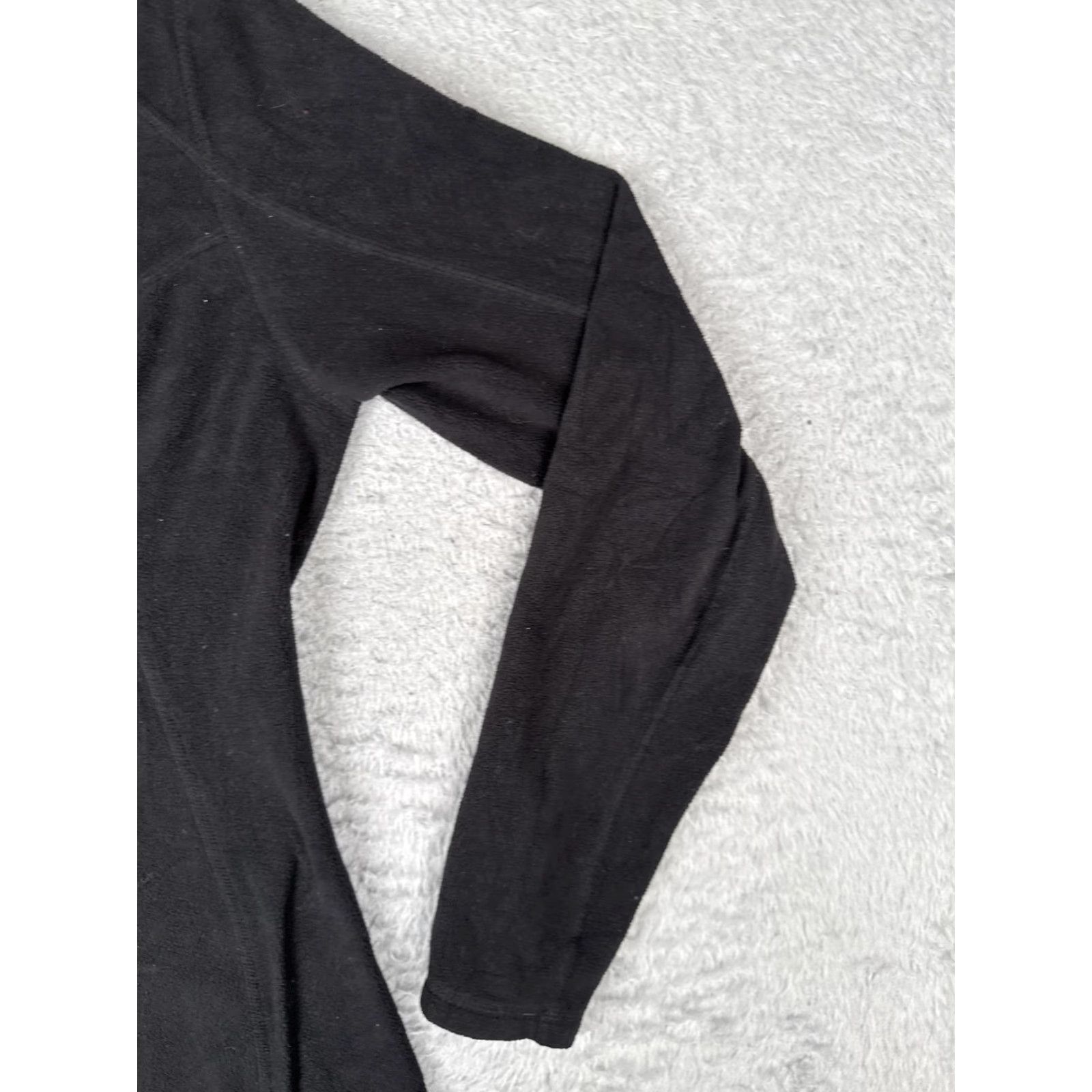 The North Face The North Face Fleece Pullover Womens Small Black 1/4 Zip Mock Neck Hiking Top Size S / US 4 / IT 40 - 2 Thumbnail