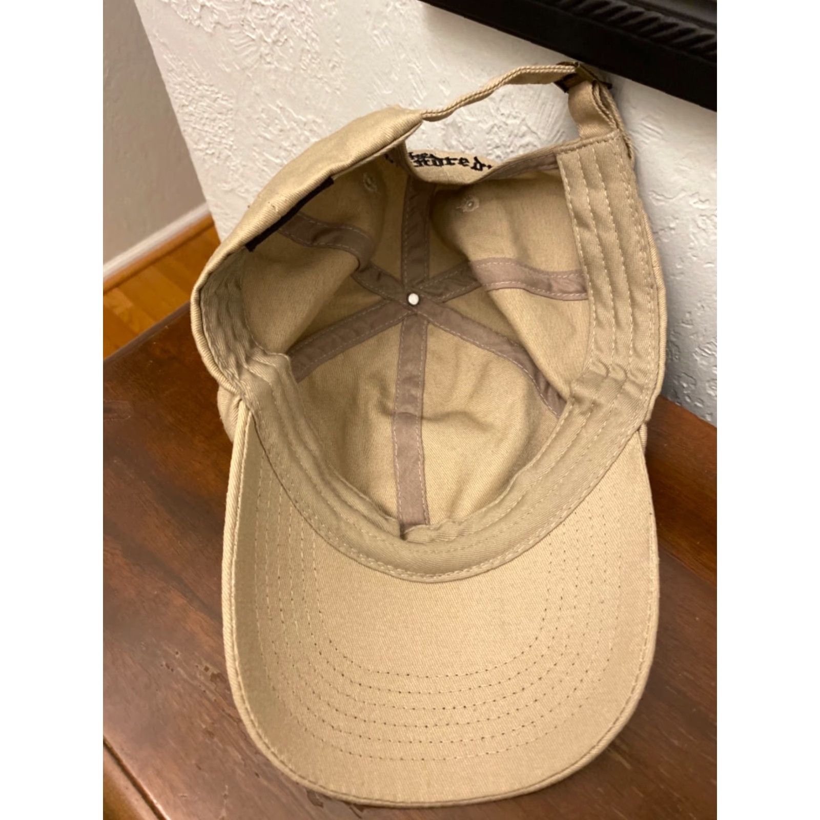 The Hundreds The Hundreds Hat Tan Rose Adjustable Strap Back Dad Hat One Size Mens Baseball Cap Canvas Classic Size ONE SIZE - 4 Thumbnail
