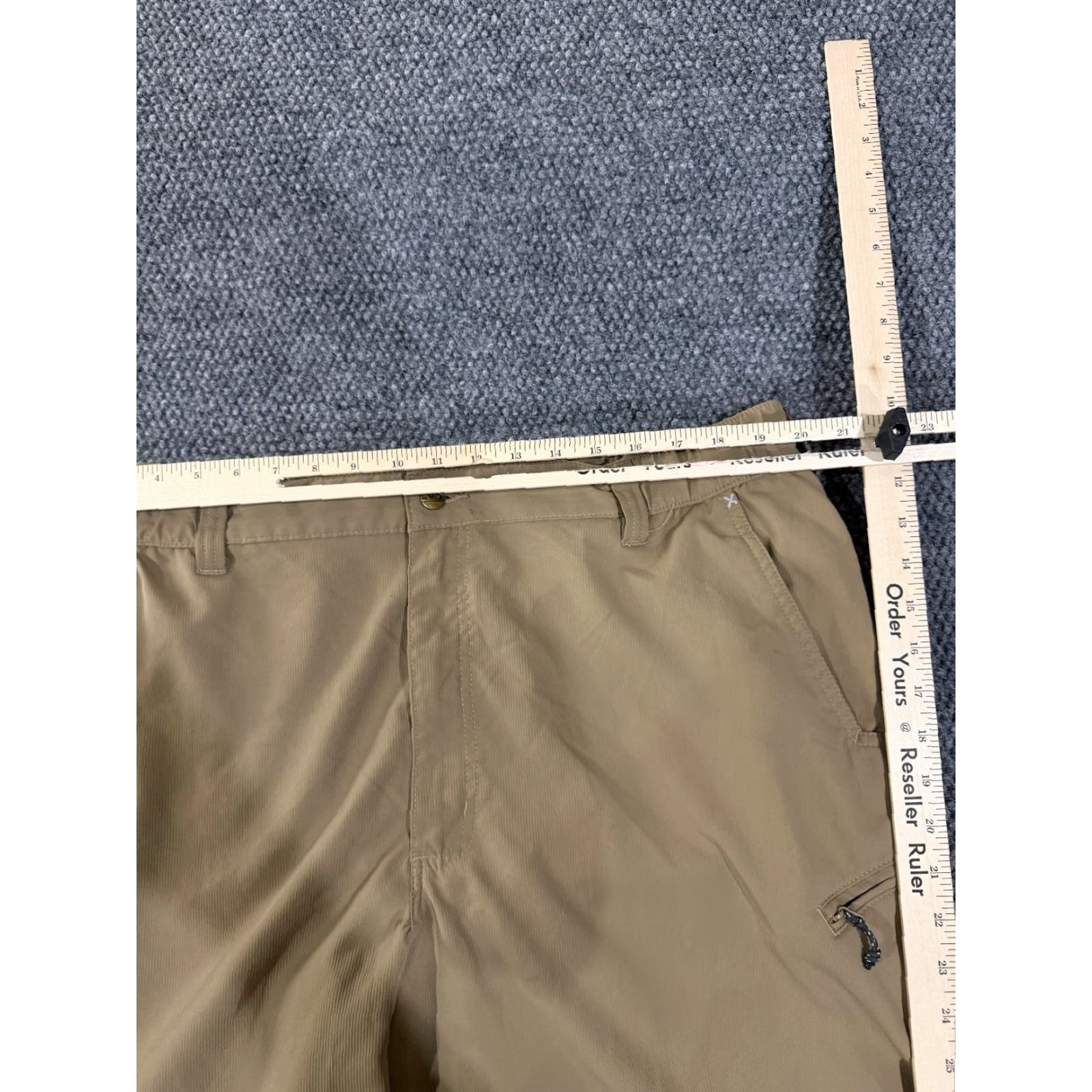 Wrangler Wrangler Cargo Shorts Mens 40 Khaki Outdoor Hiking Utility Cargo Pocket Cotton Green Regular Waist 40 Size US 40 / EU 56 - 3 Thumbnail